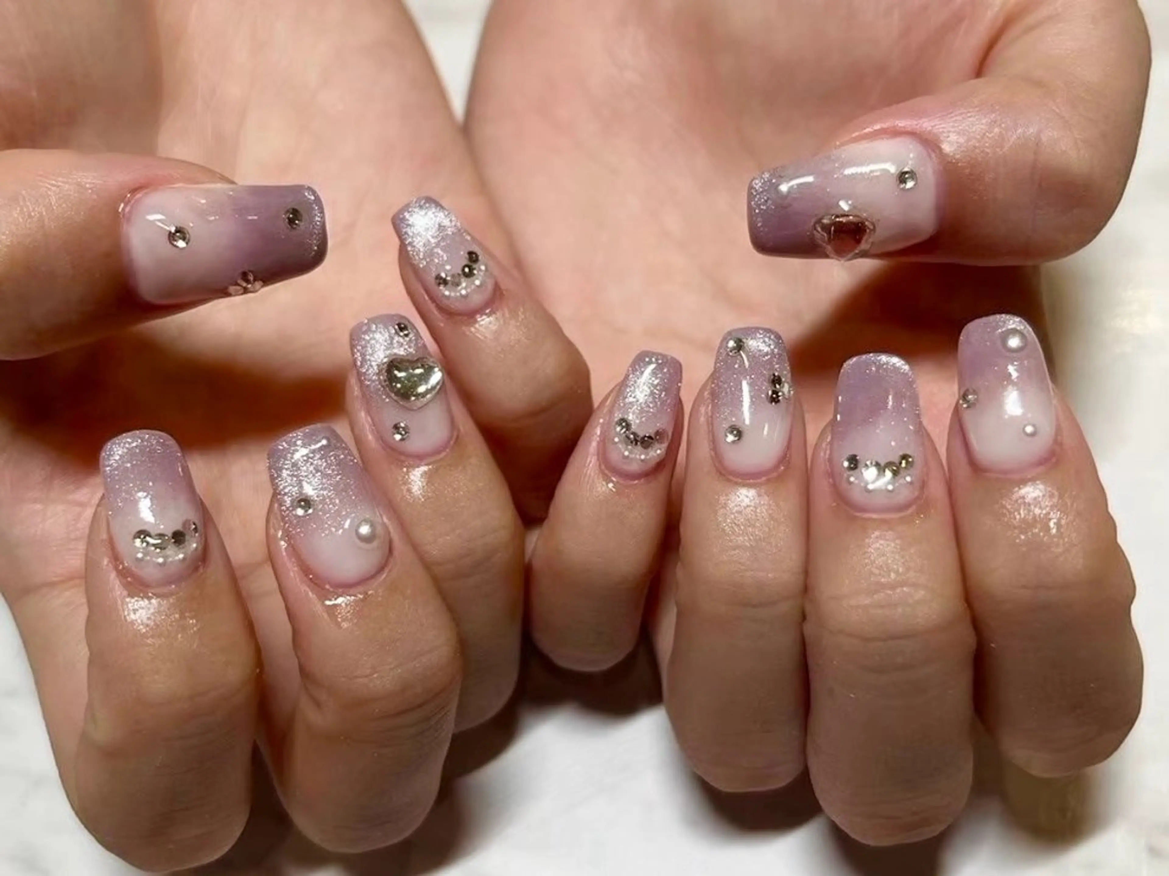 ネイル グラデーション パープル Ayano ♡のネイルデザイン