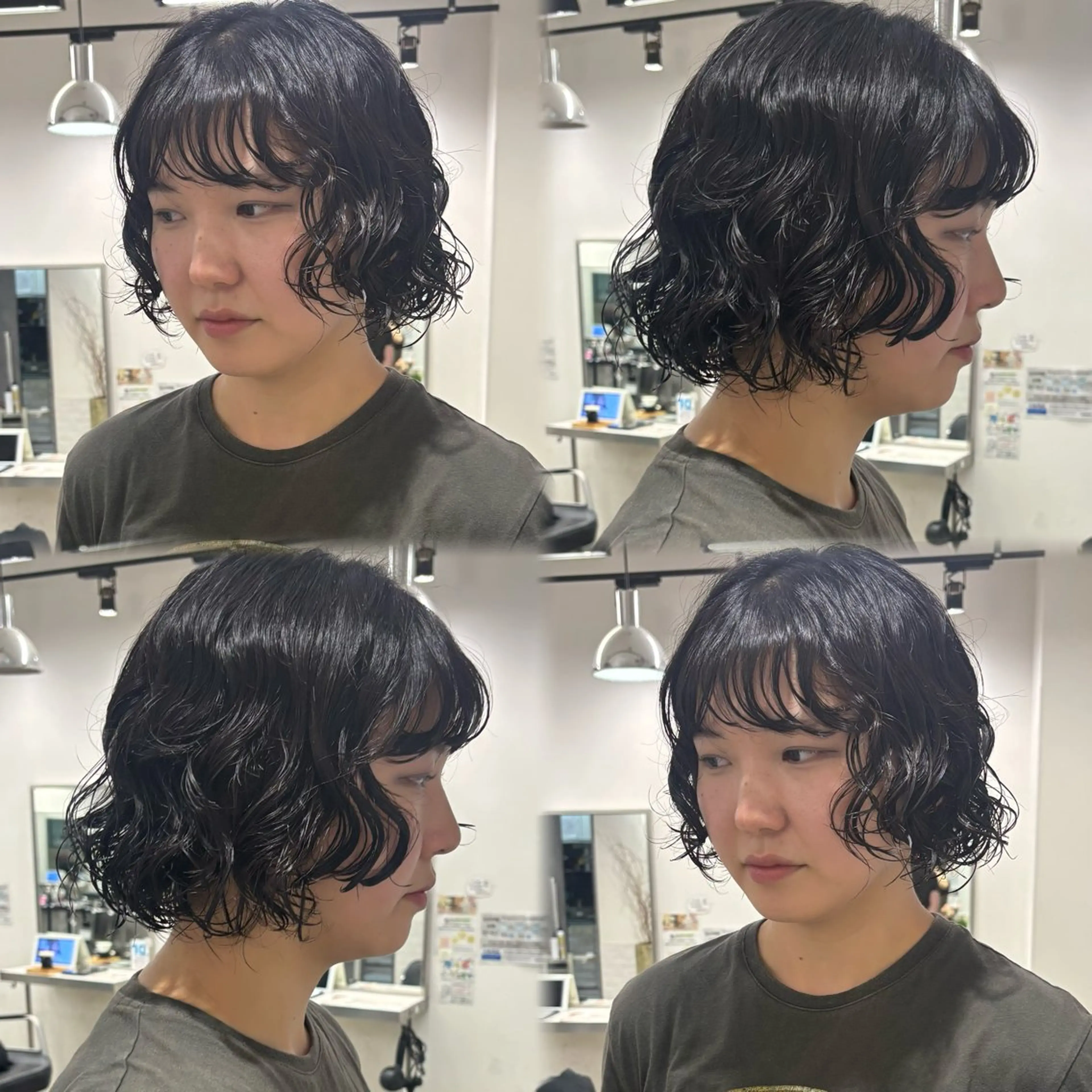 ショート パーマ 髪質改善/縮毛矯正/ 暖色カラー🎀🪞のヘアスタイル