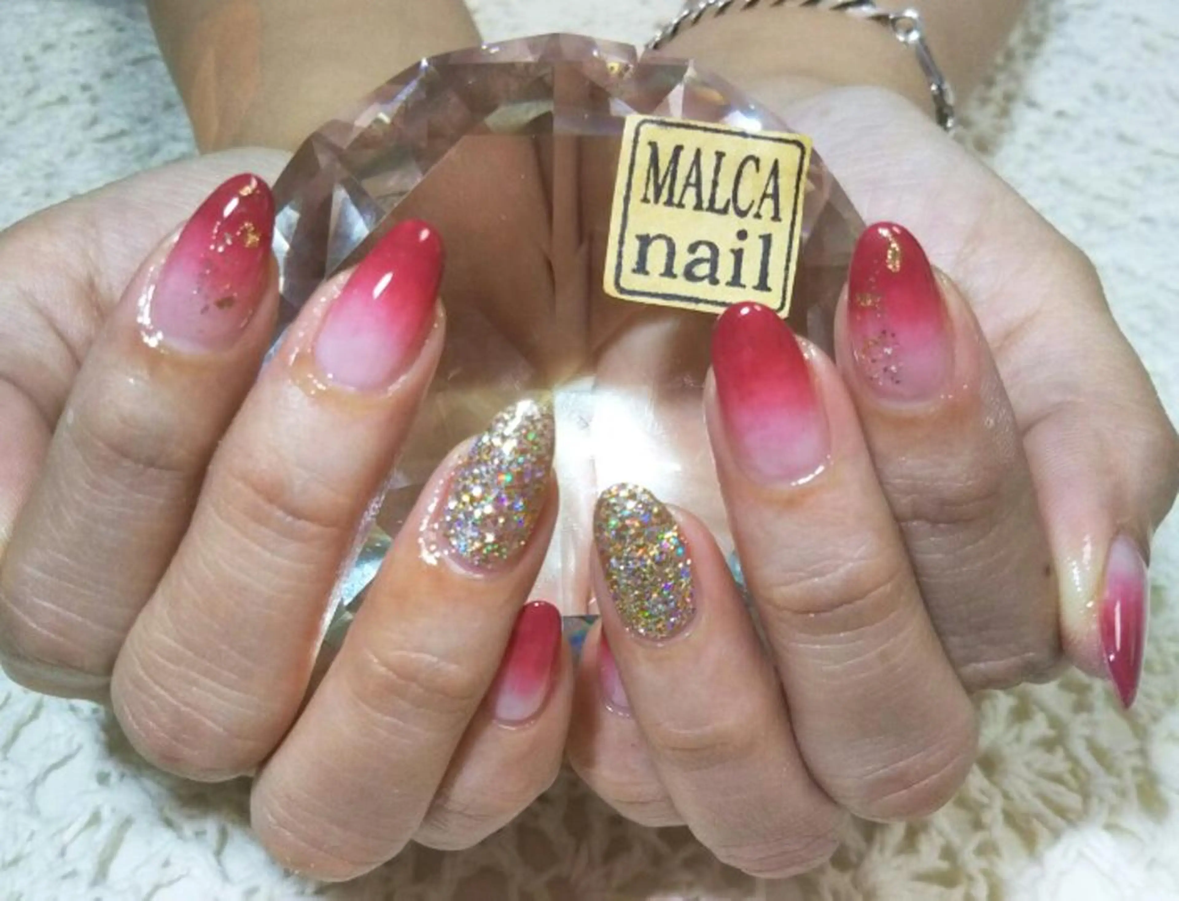 セミロング ヘアアレンジ パーマ ネイル キッズ マツエク・マツパ MALCAnail(マルカネイル)所属・荒木 莉奈のネイルデザイン