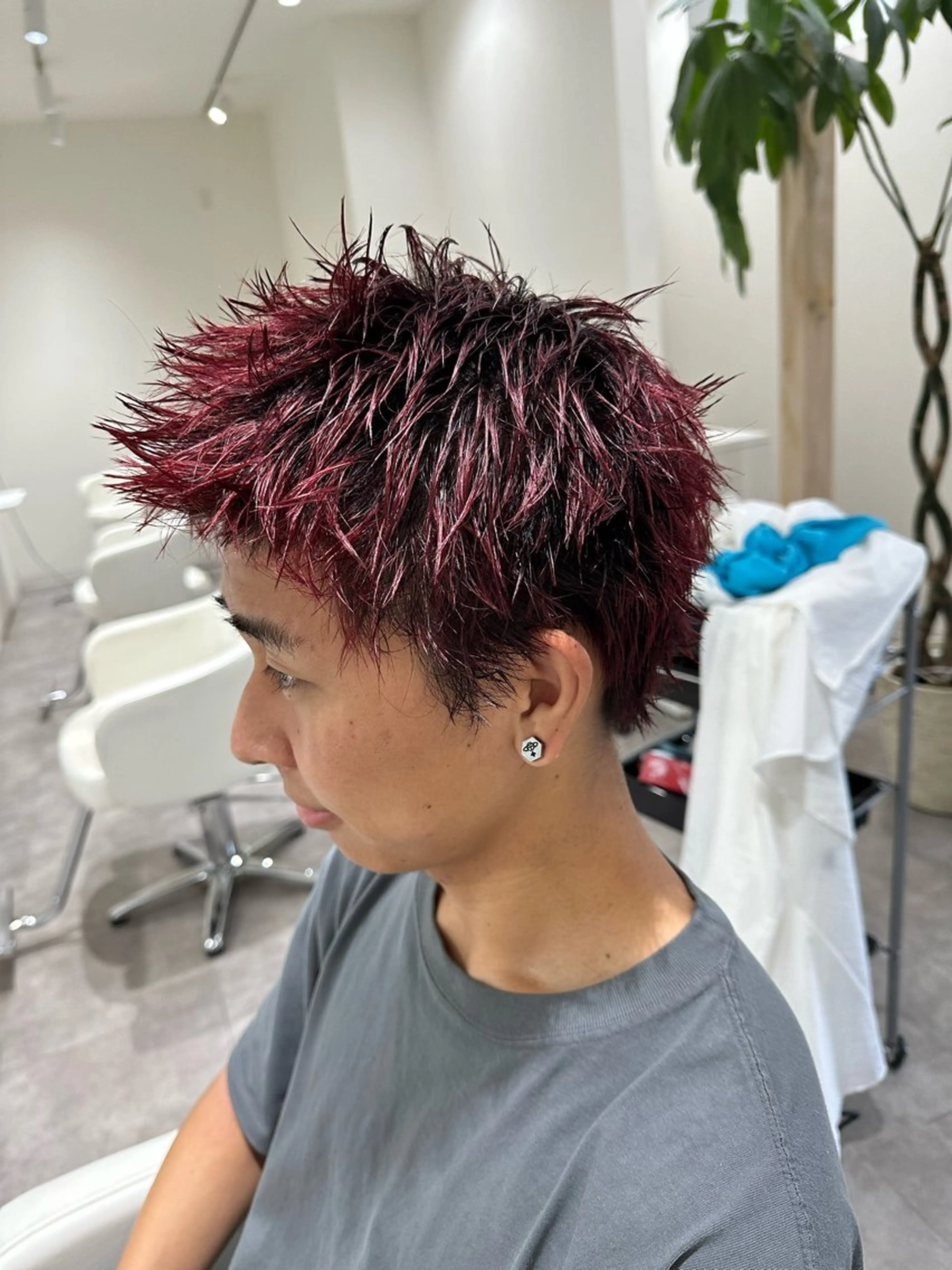ショート メンズ スパイキーショート 刈り上げ ショートヘア カット メンズ専門美容師／ メンズパーマ／森口のヘアスタイル