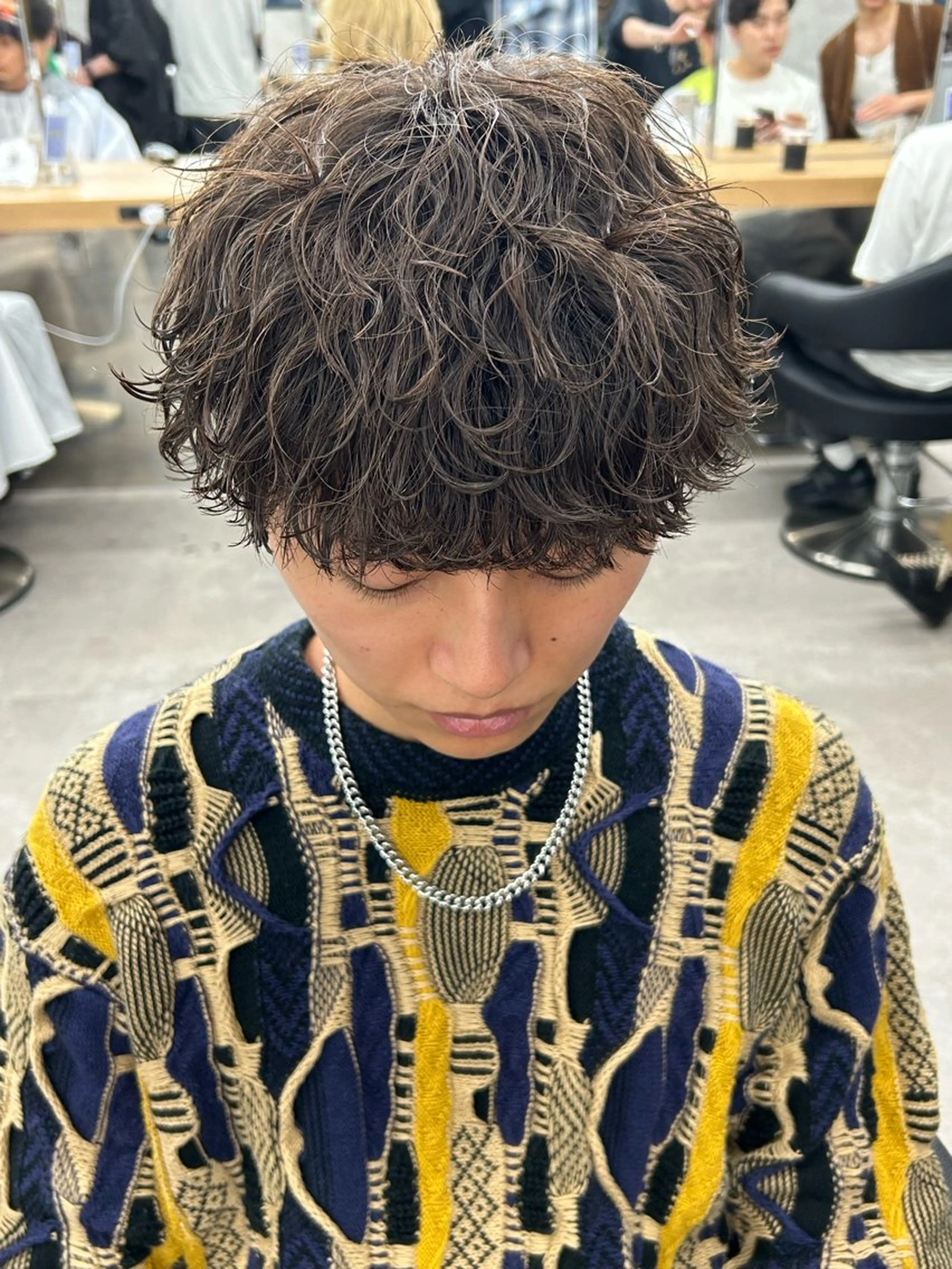 パーマ メンズ カット パーマ トリートメント ヘッドスパ ヘアセット イケメン製造機 🔥上原沙羅🔥のヘアスタイル