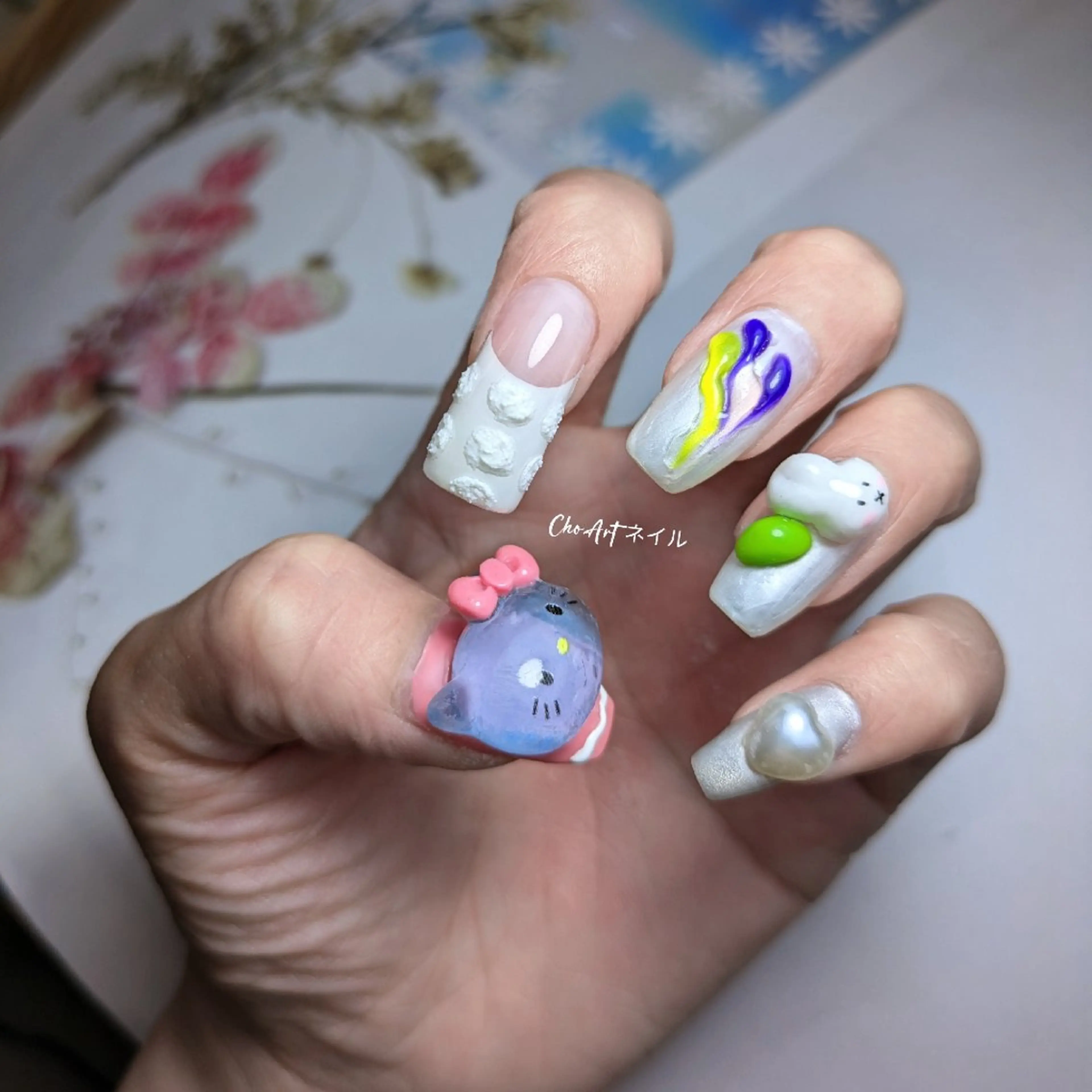 ネイル アートネイル 長さ出し ネイルチップ Cho Artネイル所属・Cho Art ネイルのネイルデザイン