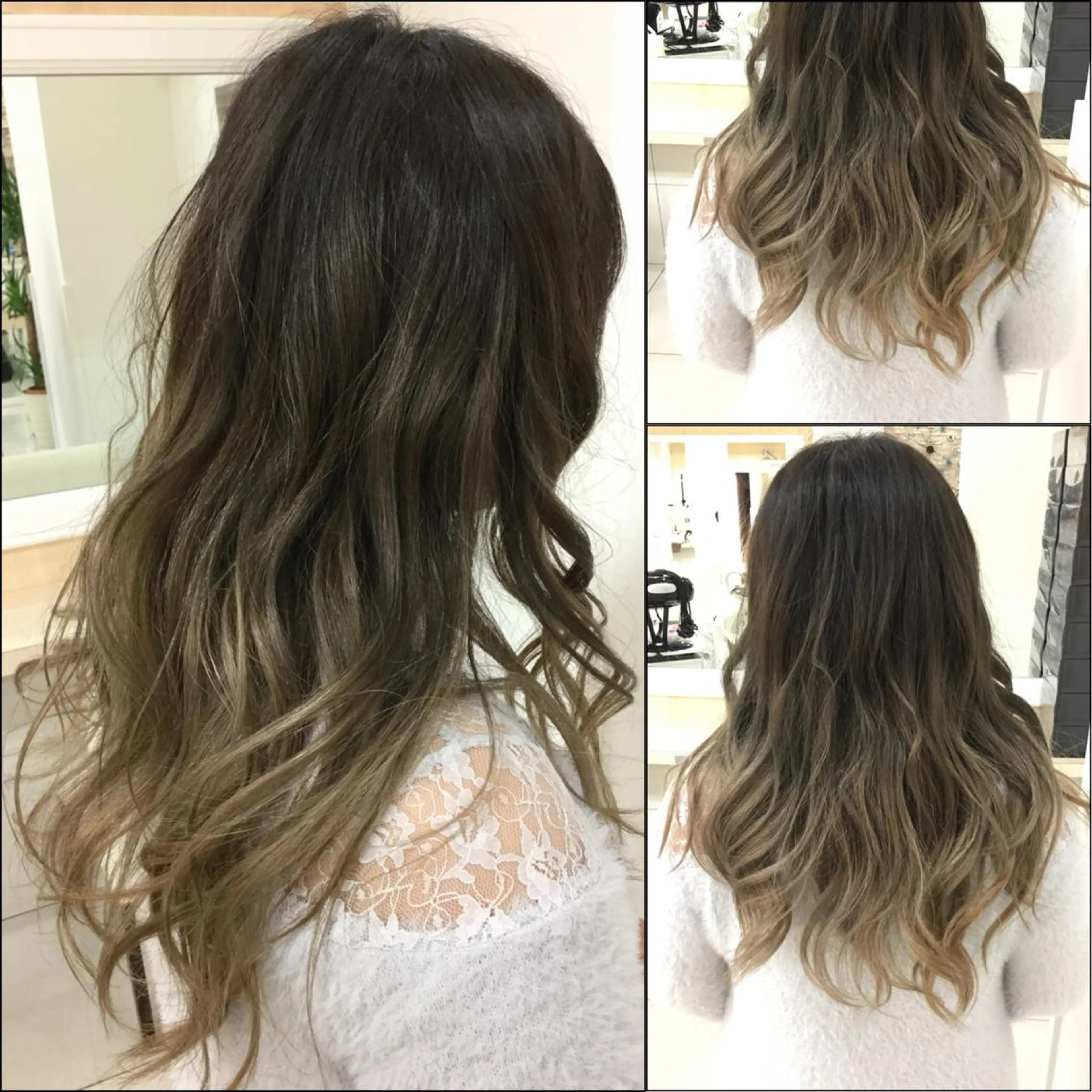 ロング カラー ブリーチ ハイライトカラー ハイライト Ash 山田 勇太のヘアスタイル