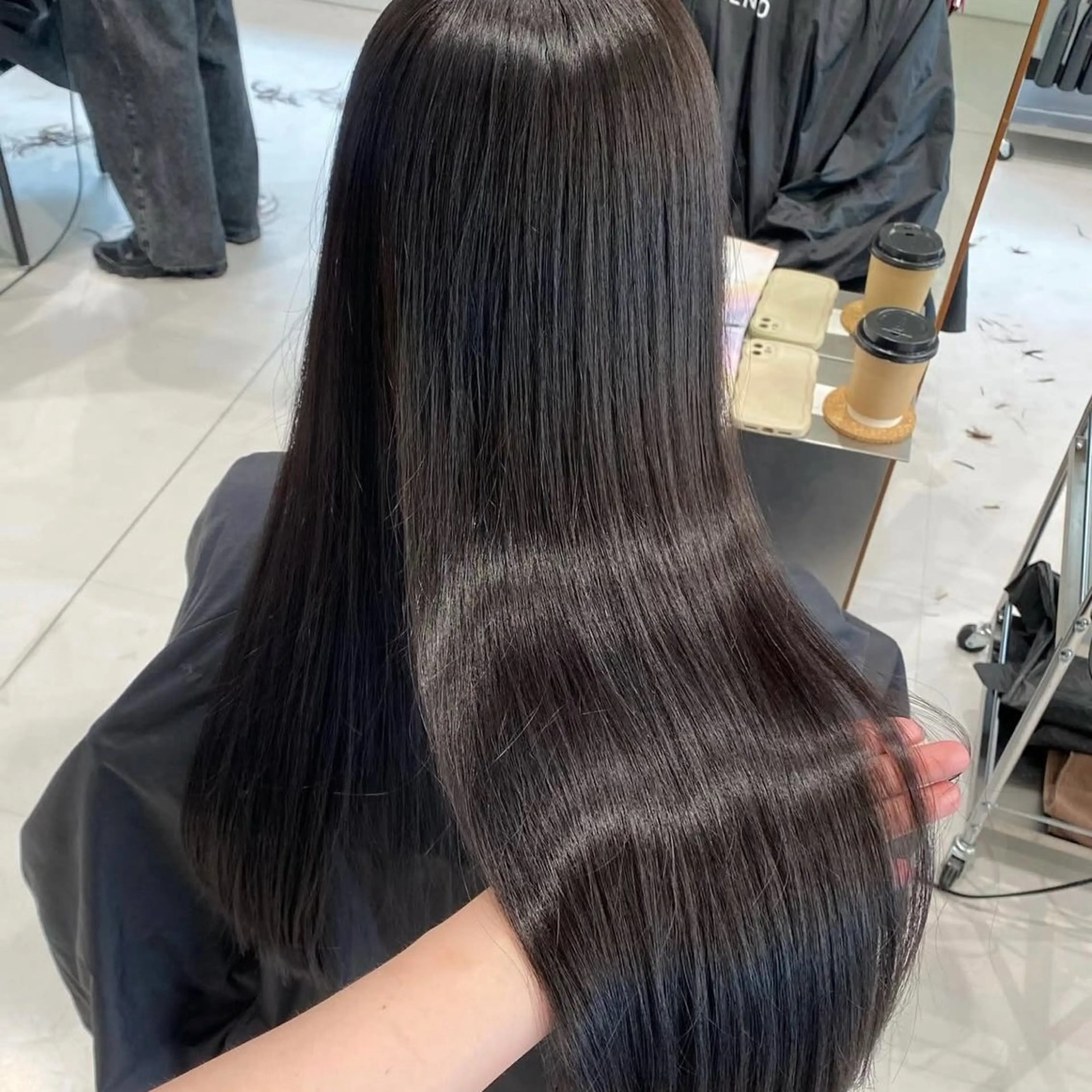 ロング 酸性ストレート 縮毛矯正 トリートメント 高発色ブリーチ/ ハイレイヤー🪽aiのヘアスタイル