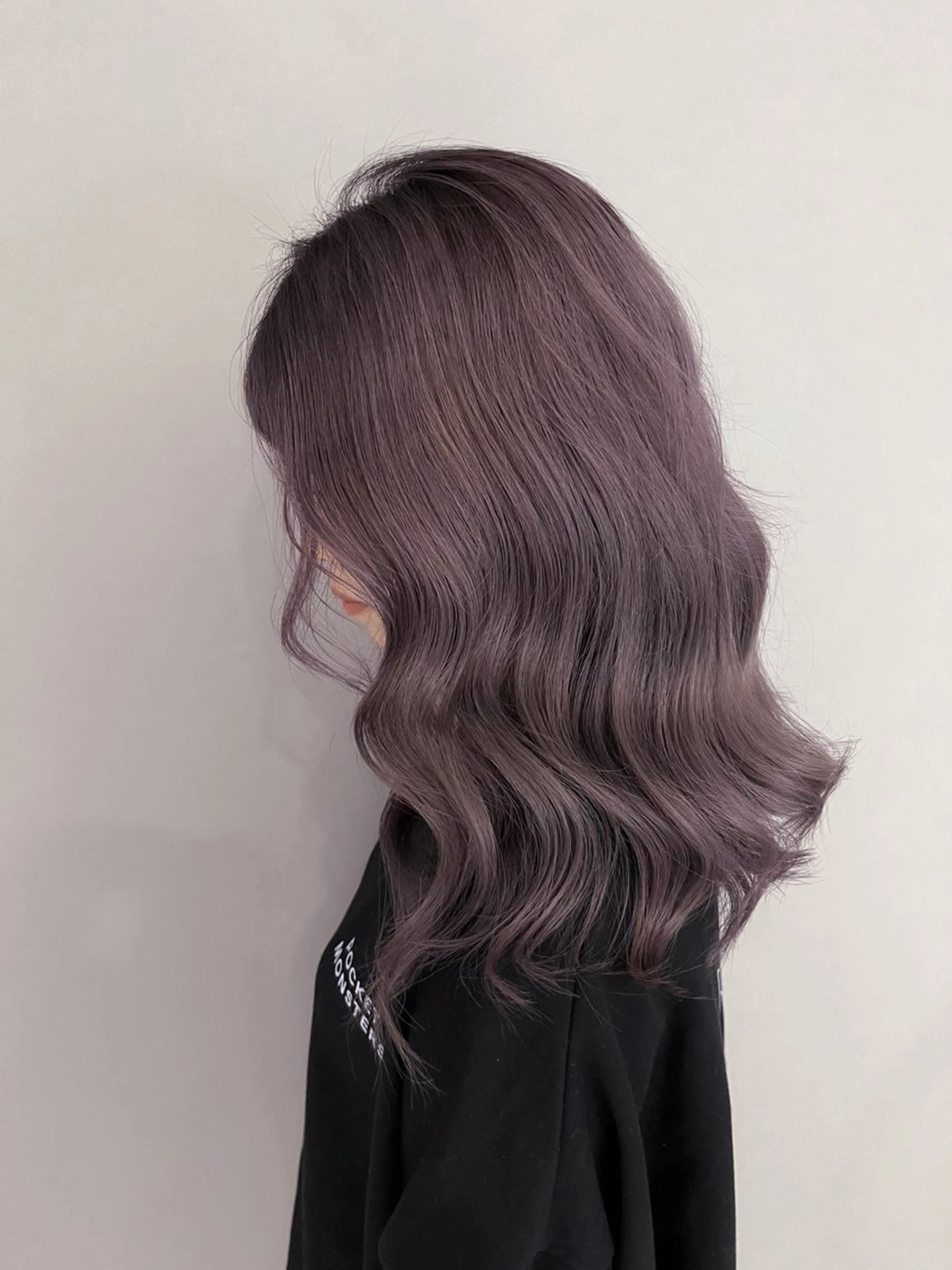 ミディアム カラー ヘアカラー 坂本 理輝のヘアスタイル