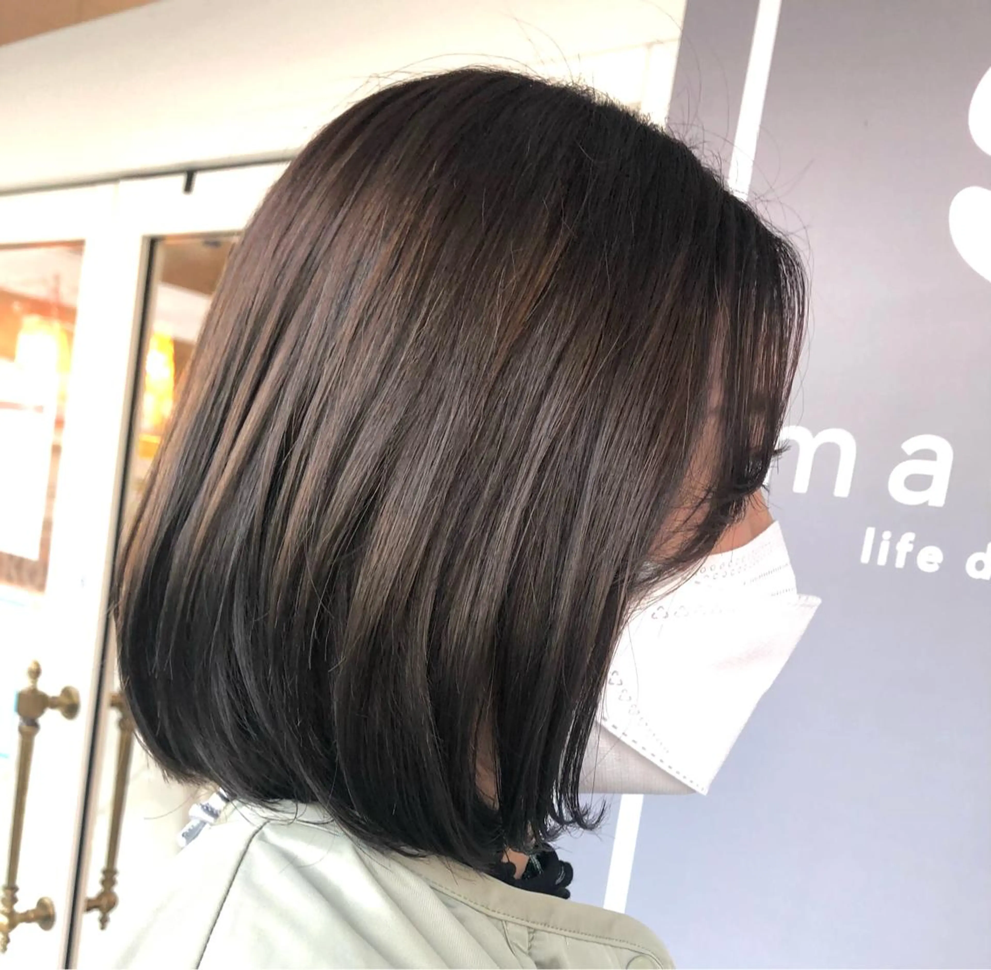 セミロング Pocketいわき 深谷 智花のヘアスタイル
