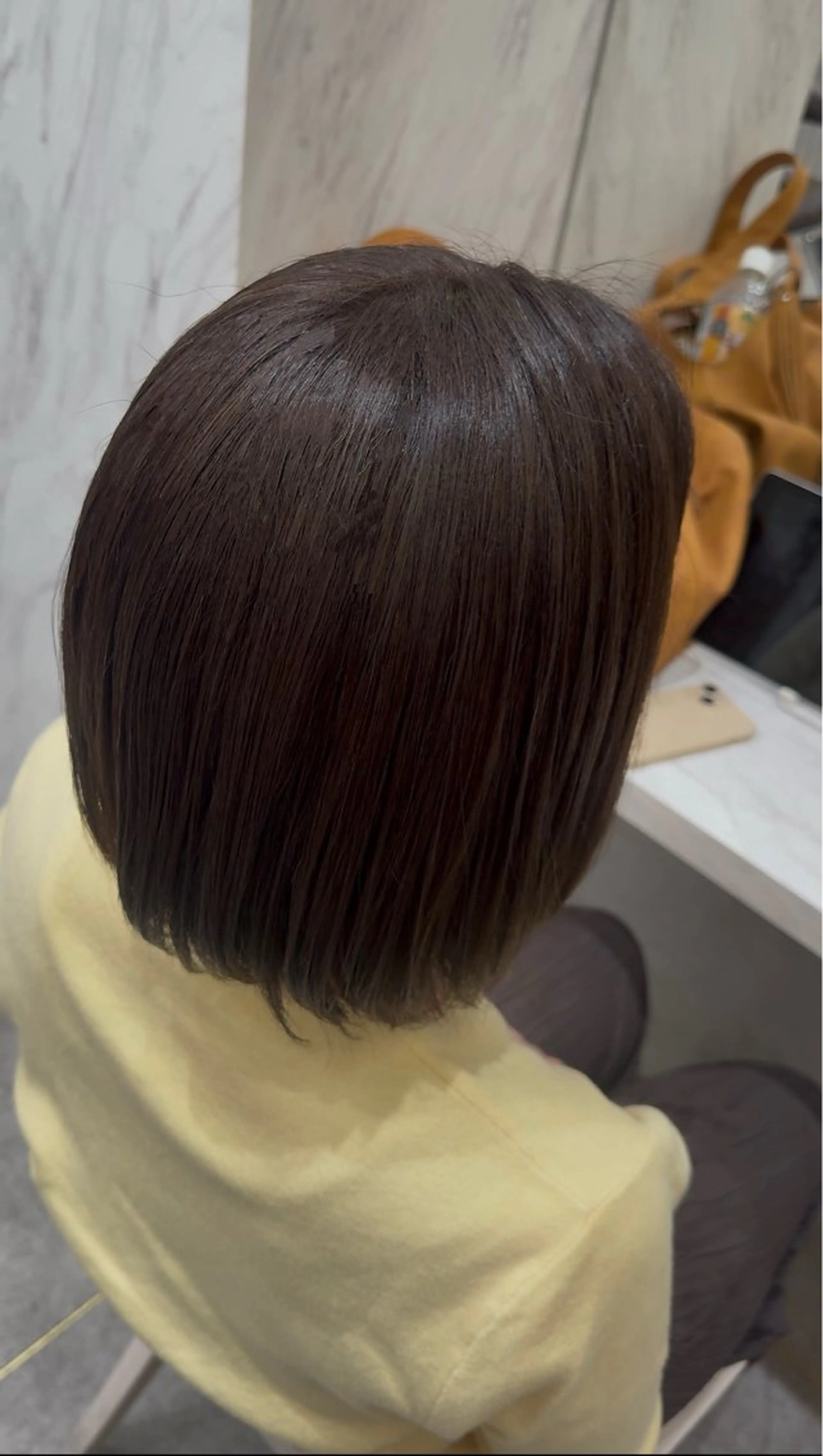 ミディアム ヘアカラー トリートメント Nanami/透明感 カラー/グレージュのヘアスタイル