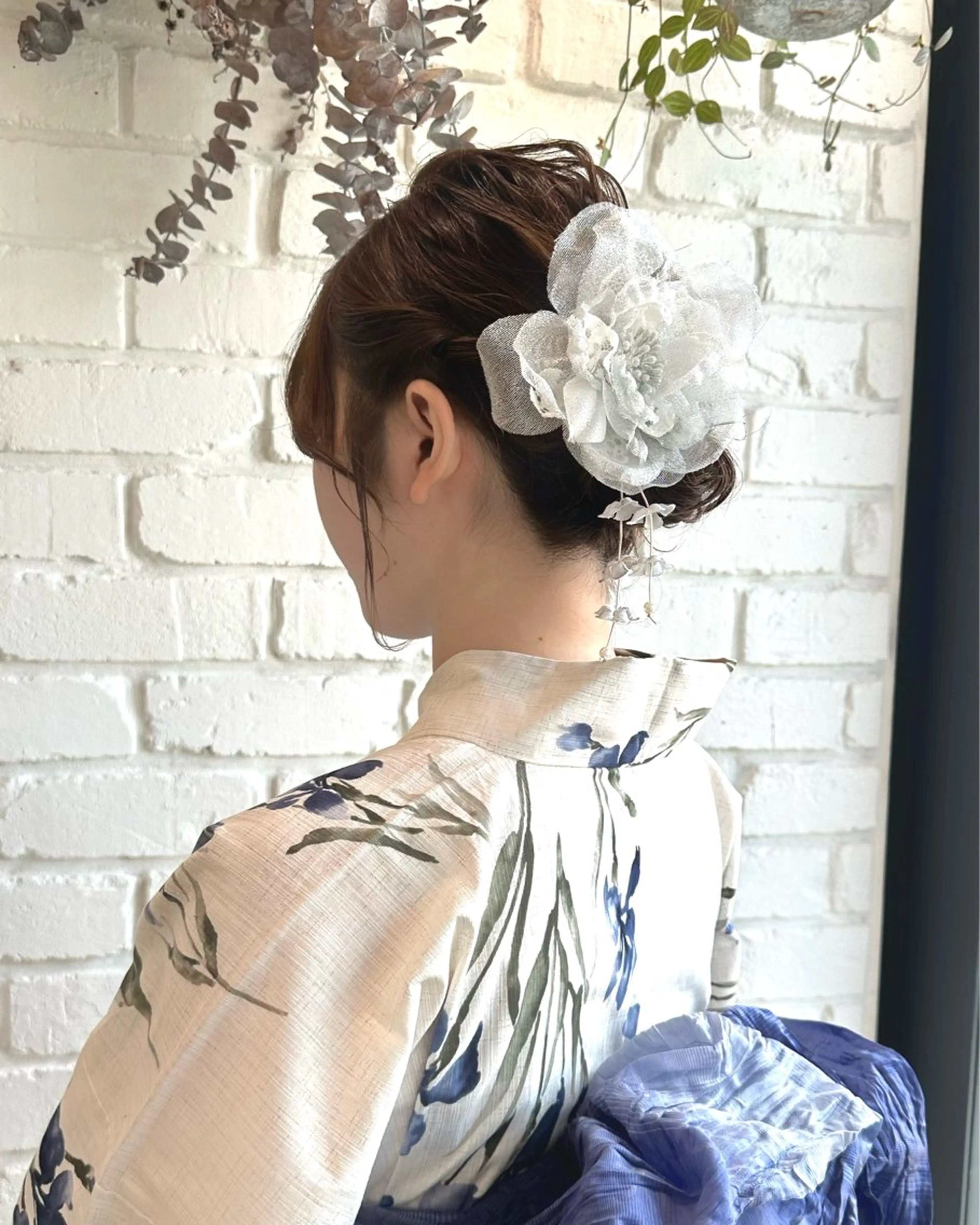 セミロング ヘアアレンジ 浴衣 メンズカット/パーマ 👟黒田紗名👟のヘアスタイル