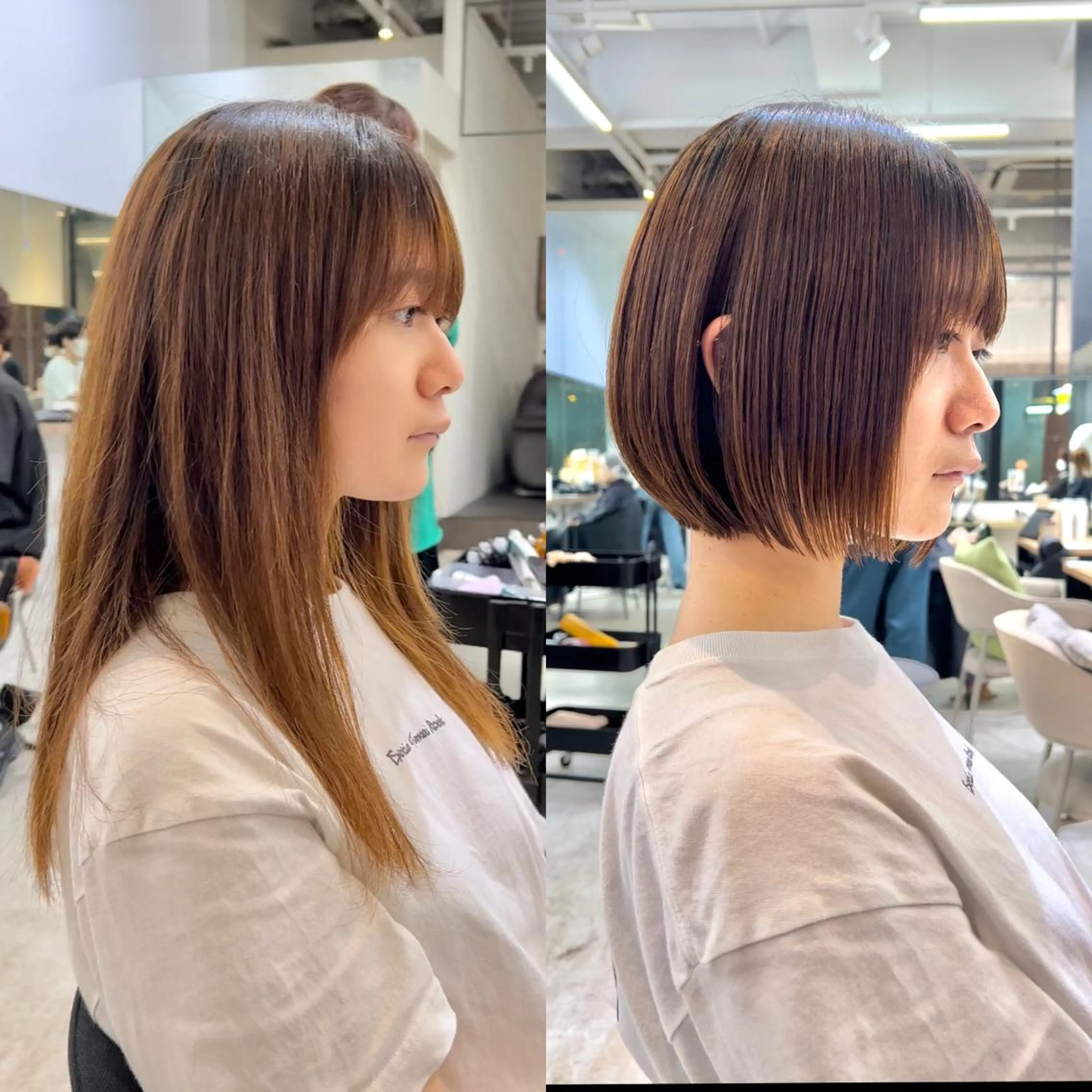 ショート カット 縮毛矯正 🌈銀座、ボブ ショート🌈にっしーのヘアスタイル