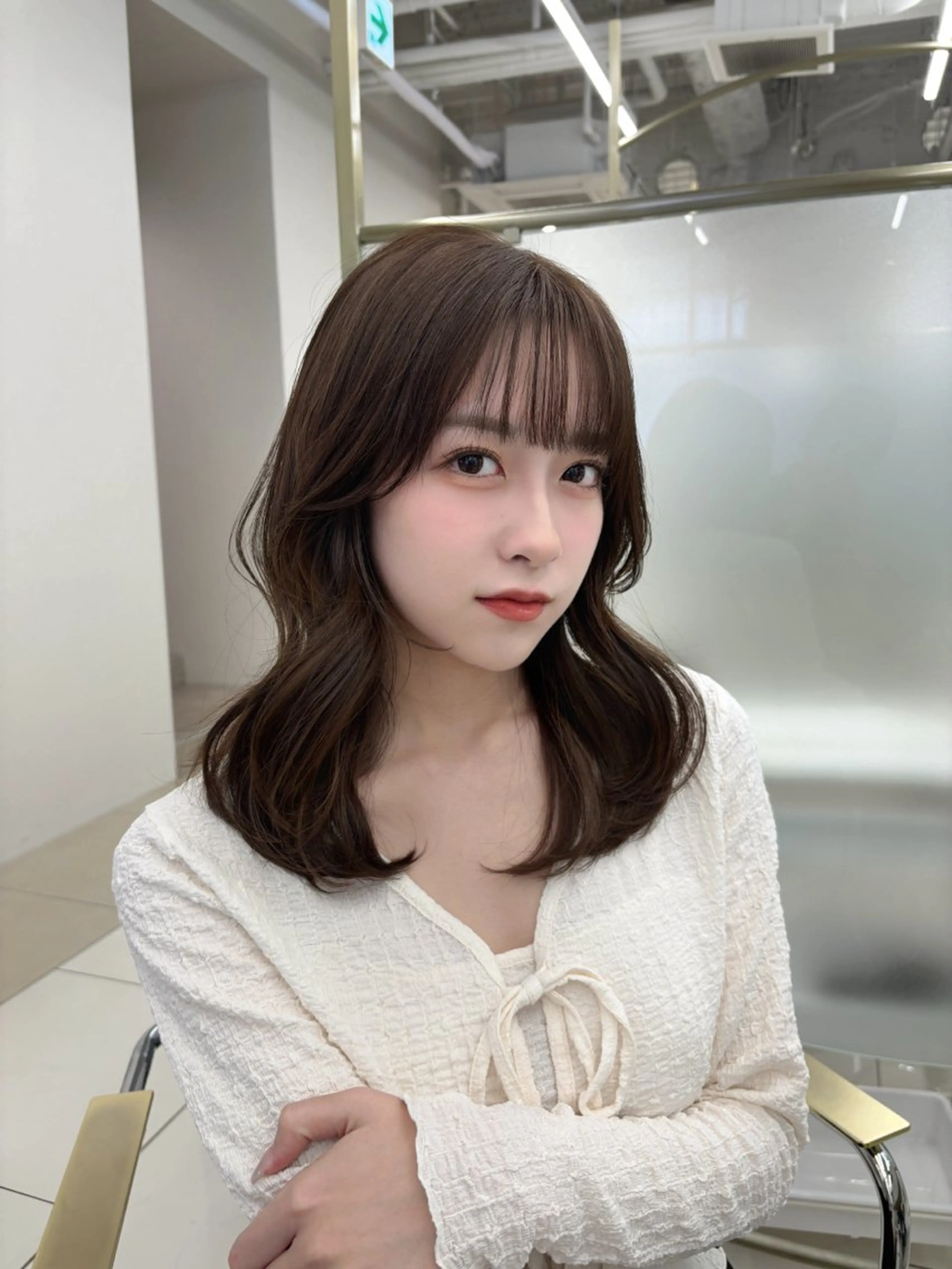 ミディアム トリートメント ヘアカラー トリートメント 透明感カラー/銀座 🖤かりん🖤COAのヘアスタイル