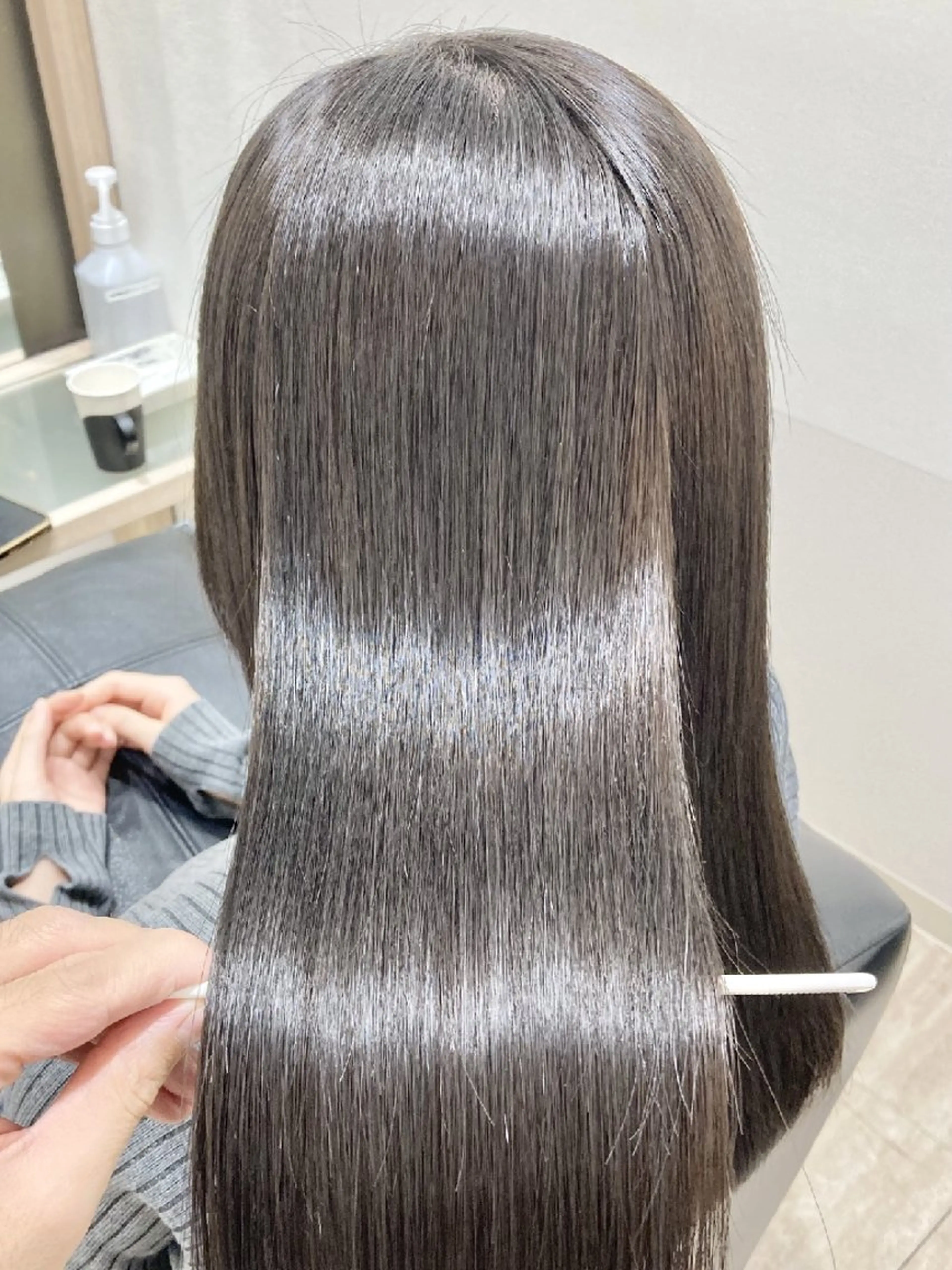 ロング ヘアカラー トリートメント ヘッドスパ 柏駅前/髪質改善/ 韓国/半個室/シモダのヘアスタイル