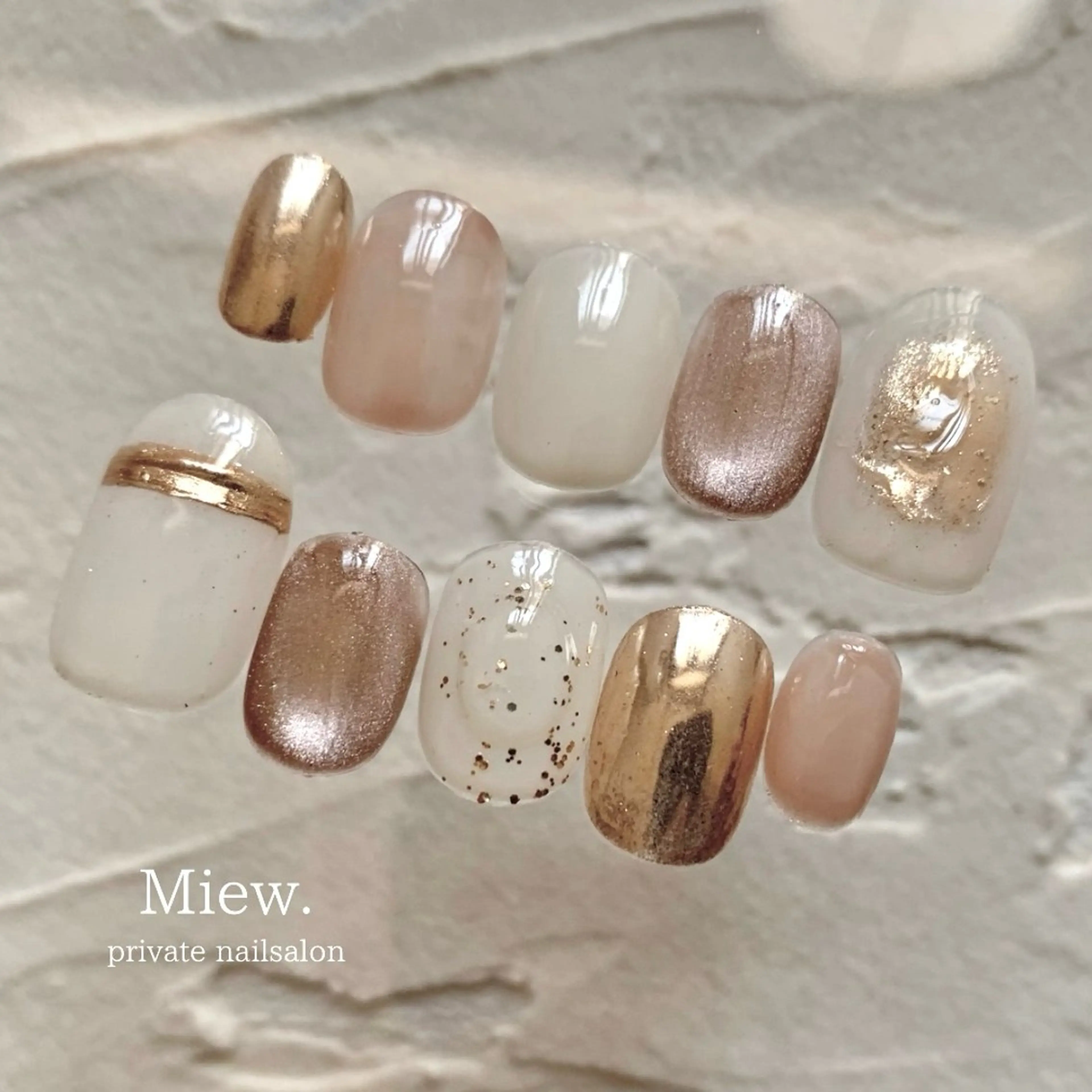 ネイル ニュアンスネイル Mina🫧 【Miew.】のネイルデザイン