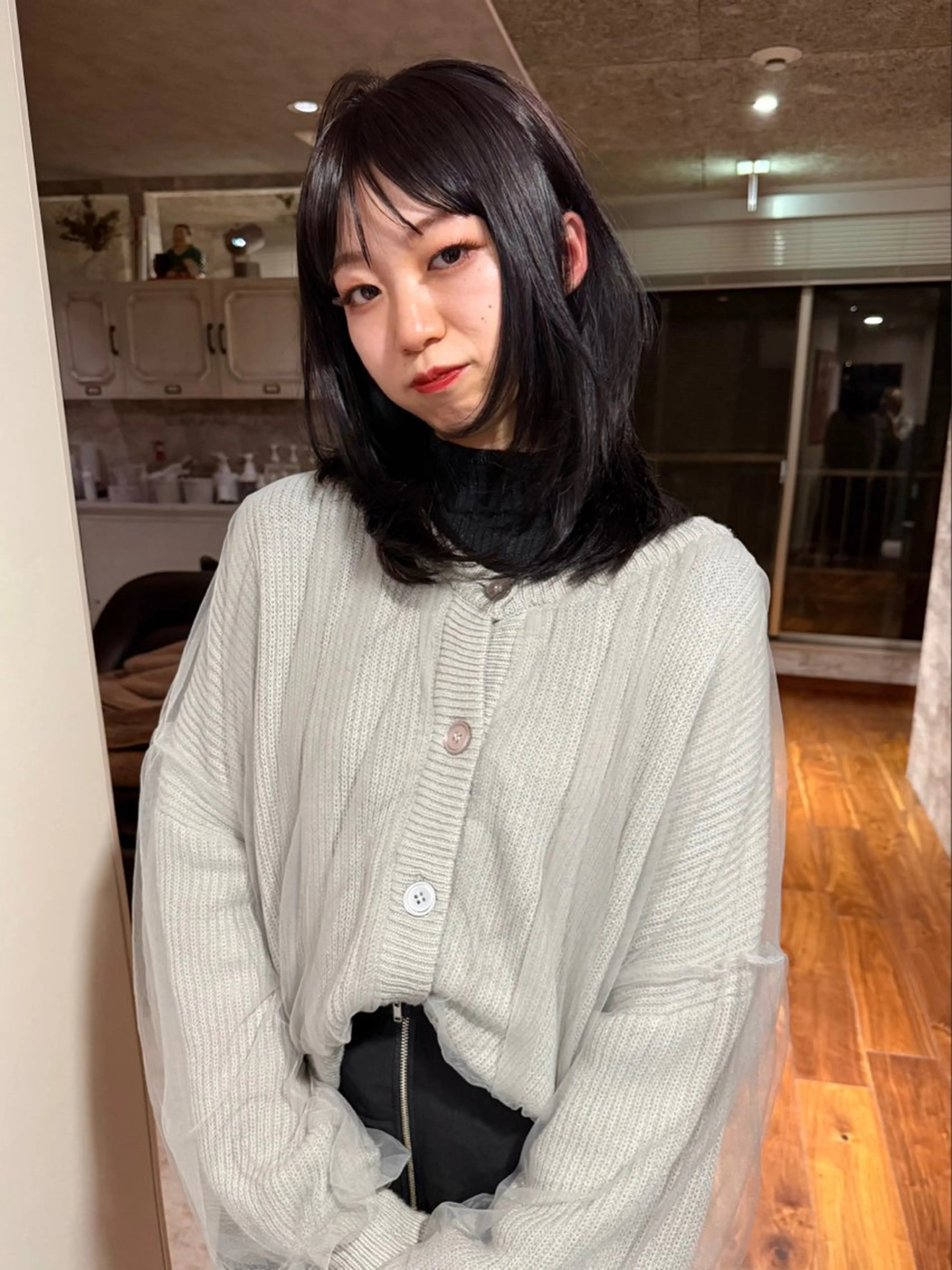 ミディアム カラー カット ヘアカラー トリートメント mai / linoah˚✧のヘアスタイル