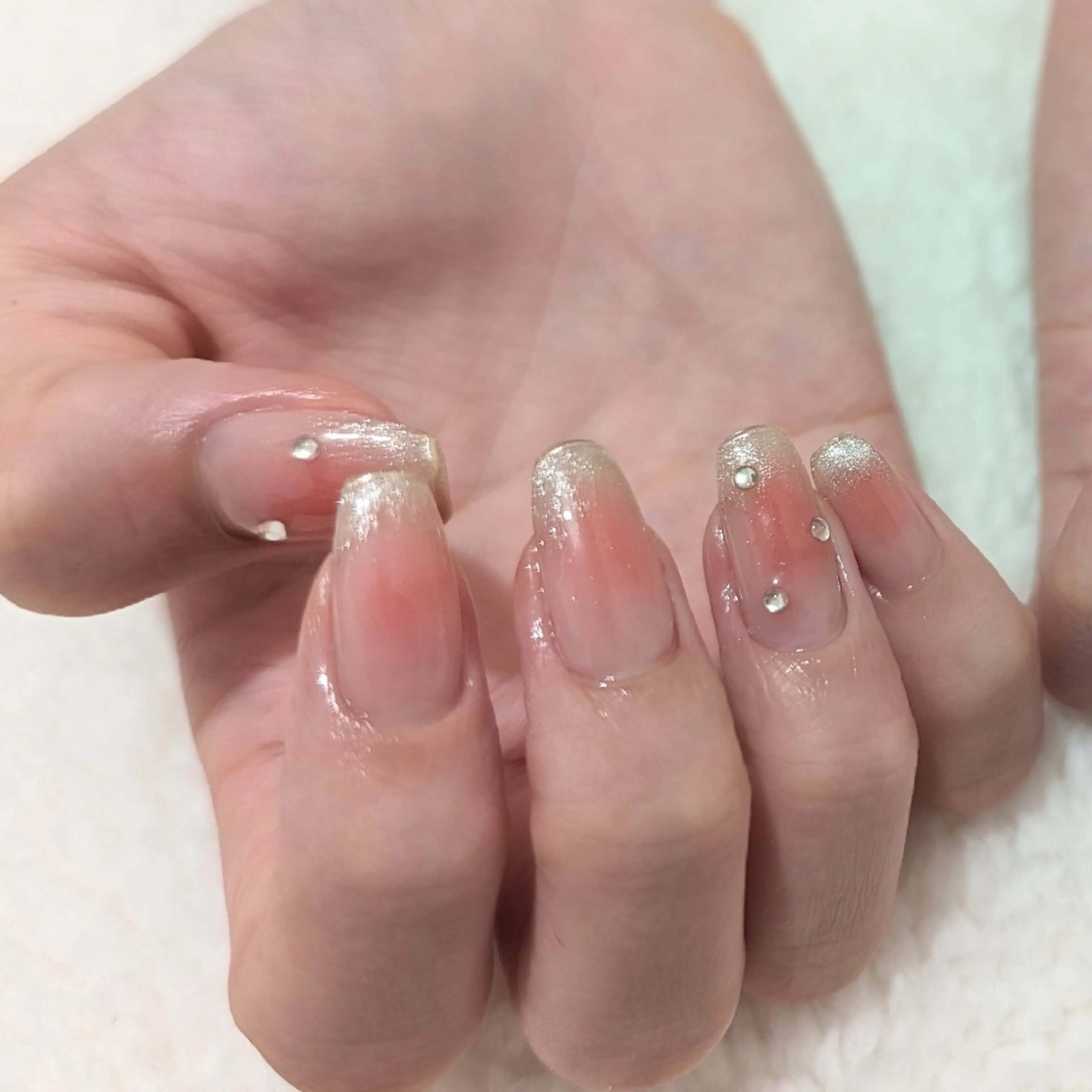 ネイル チークネイル Beauty Salon VIBLISS 福岡店所属・VIBLISS福岡店 yurichanのネイルデザイン