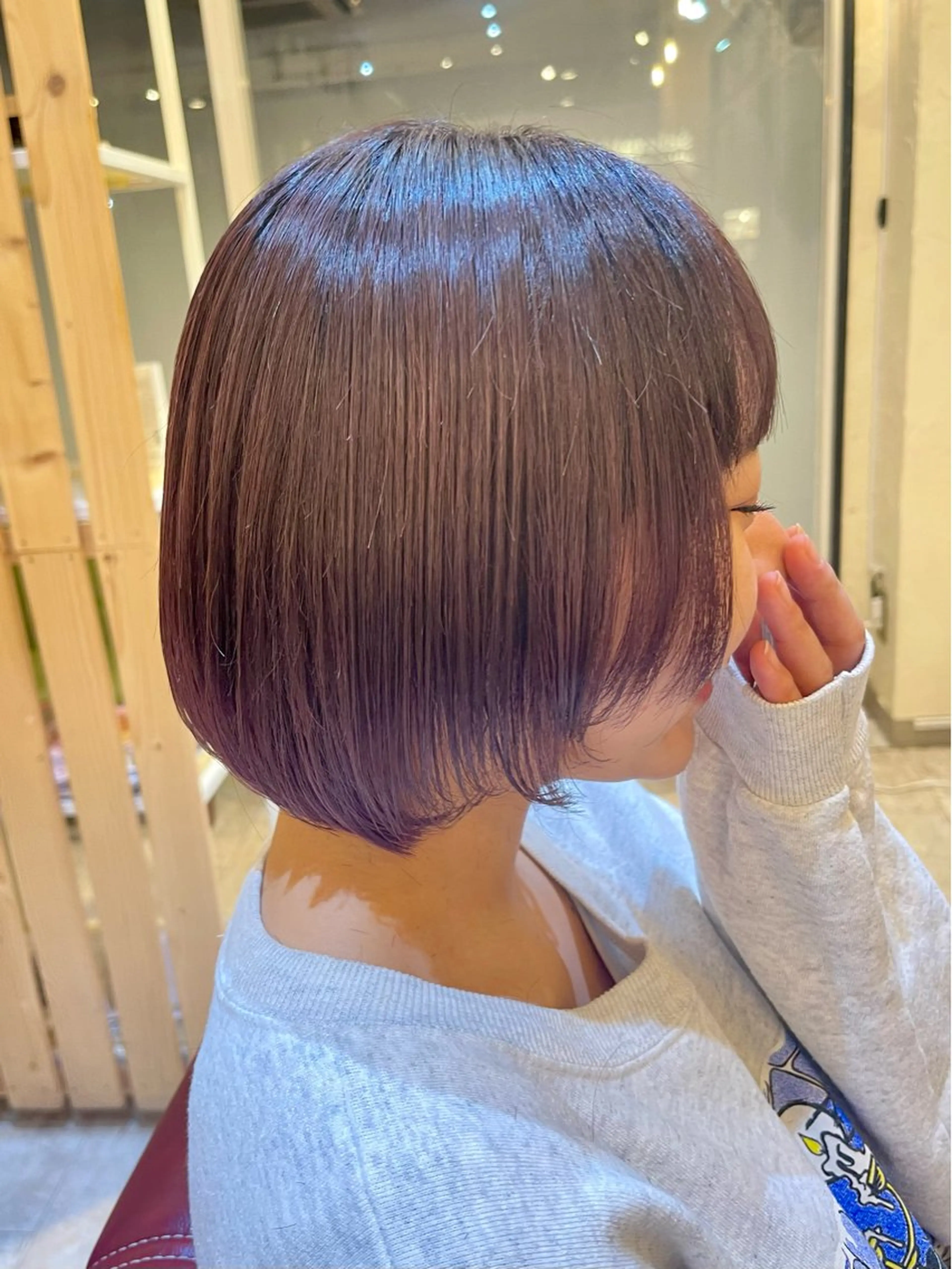 ミディアム カット ヘアカラー トリートメント 🍭透明感カラー 志賀拓海🍬🌈のヘアスタイル