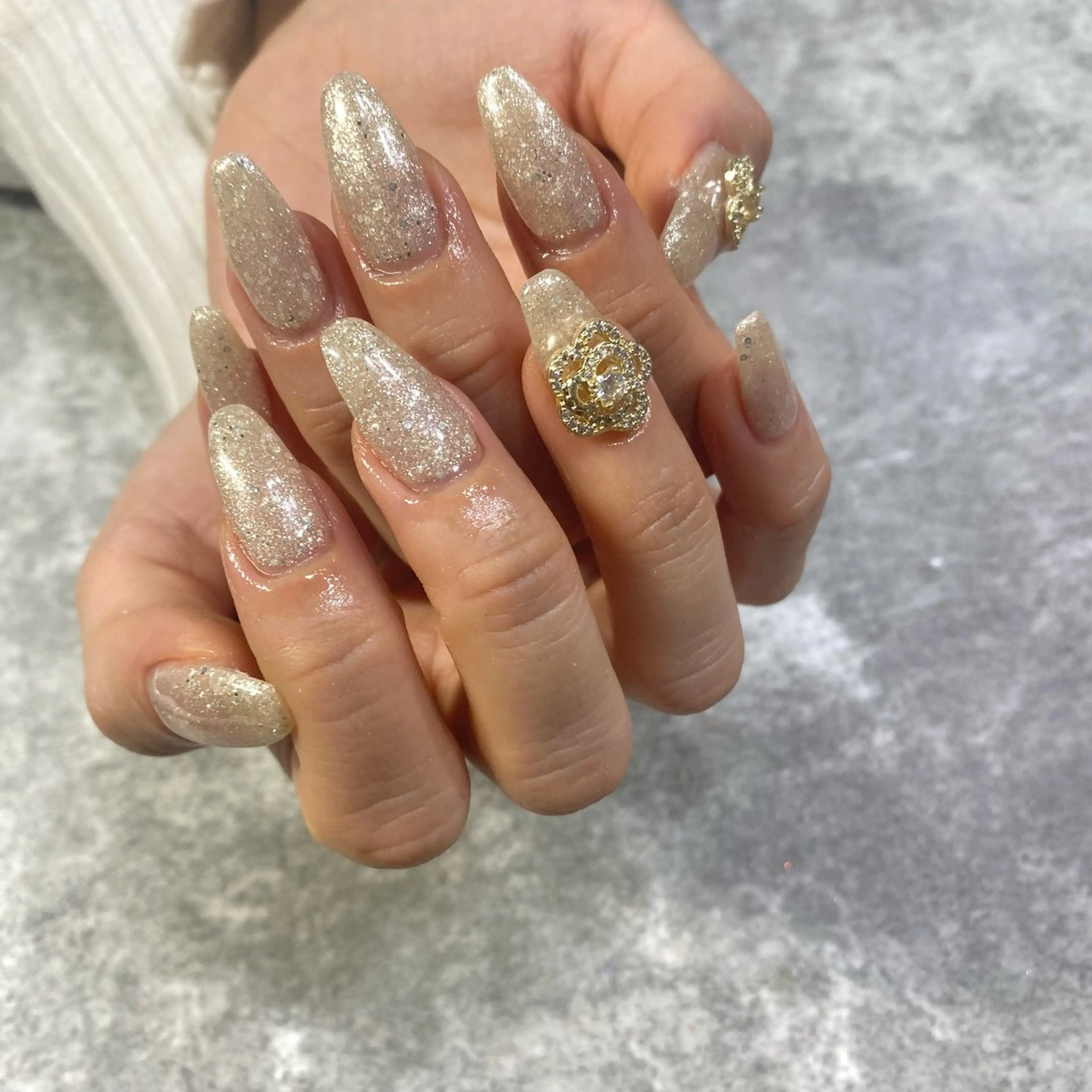 ネイル キラキラネイル ラメ(グリッター) ハンドネイル ★Rinail... .のネイルデザイン