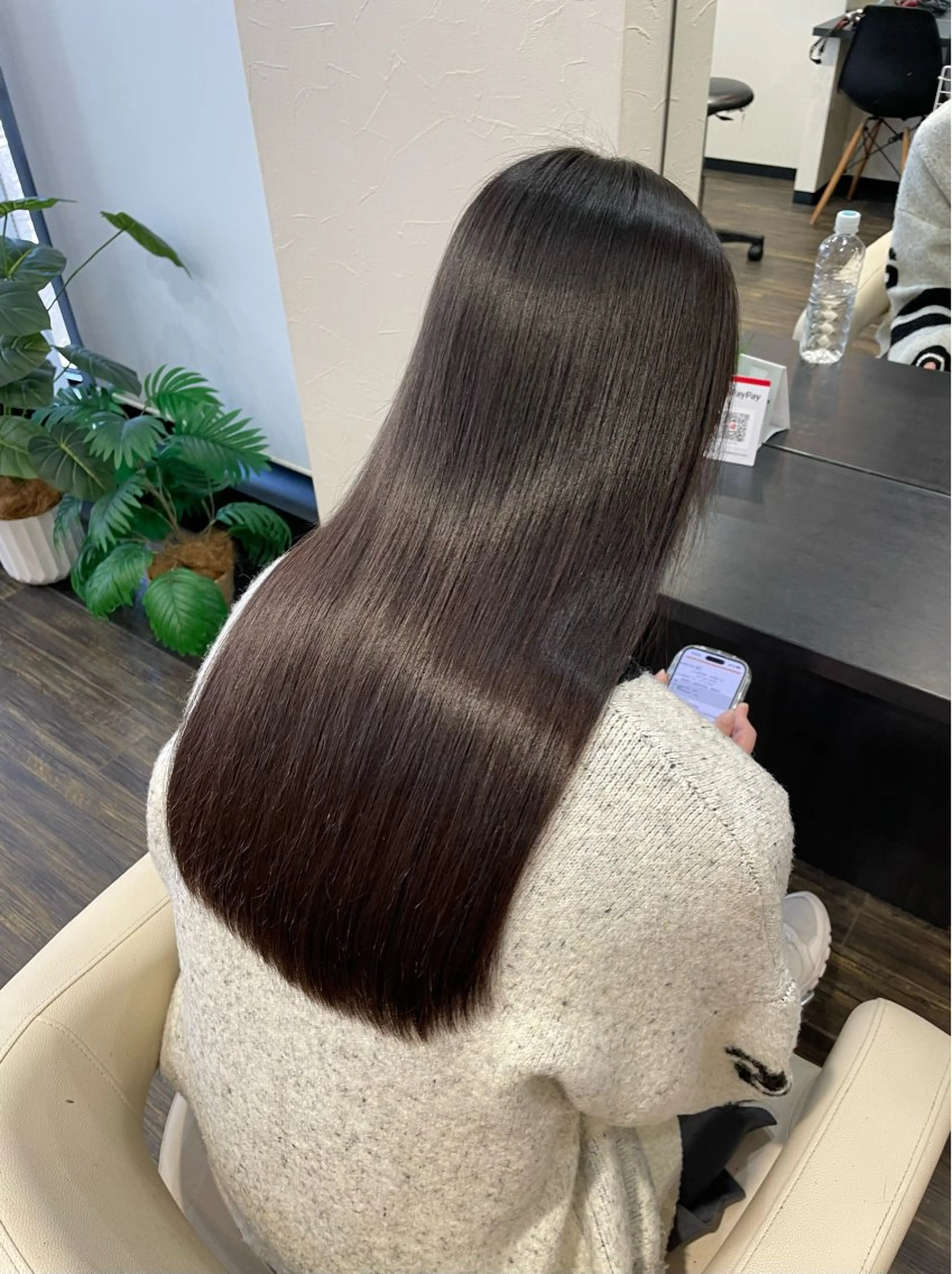セミロング カット 縮毛矯正 脇 麻紘のヘアスタイル