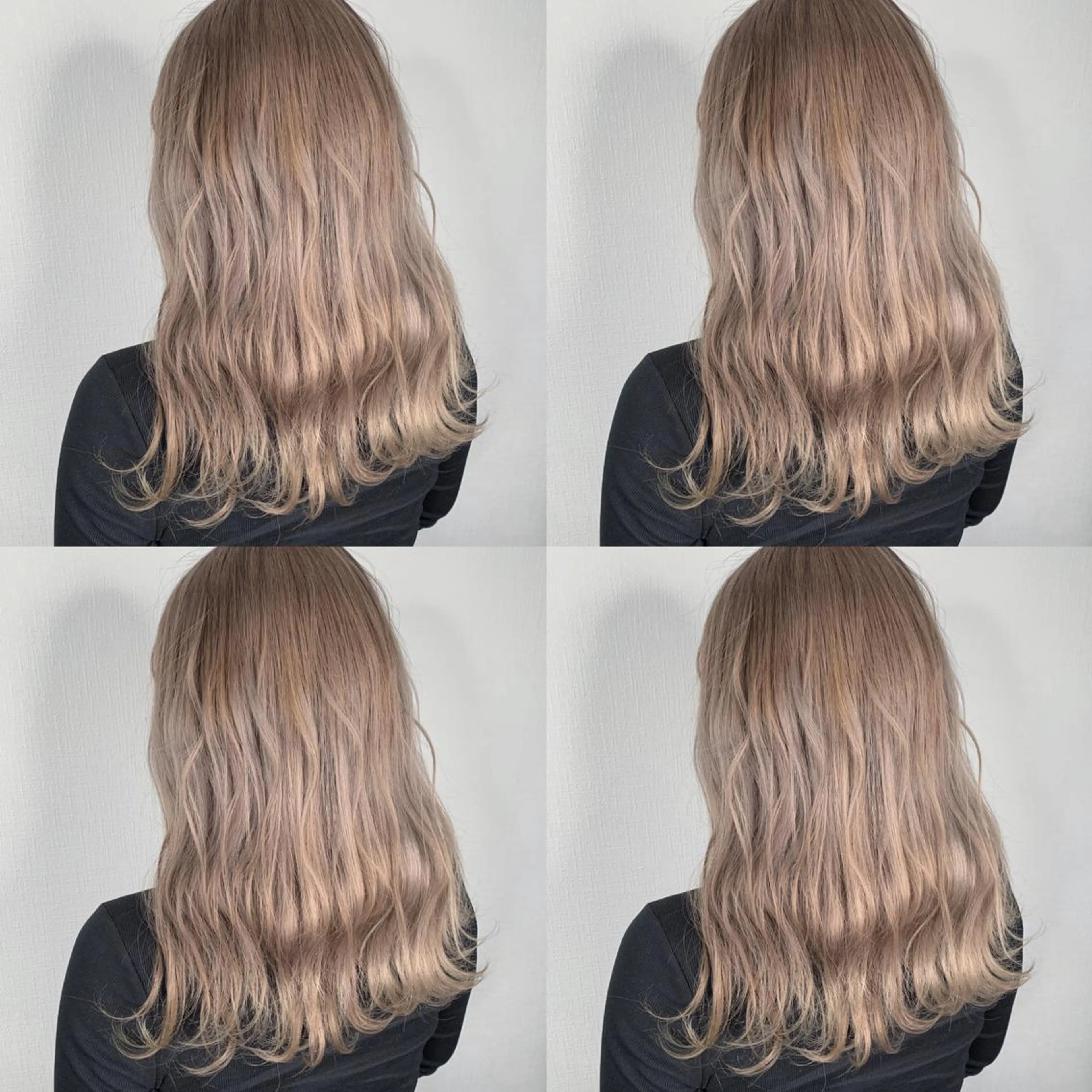 ロング カラー ベージュカラー ブロンド ブロンドベージュ ハイトーンカラー 袴田 伊代のヘアスタイル