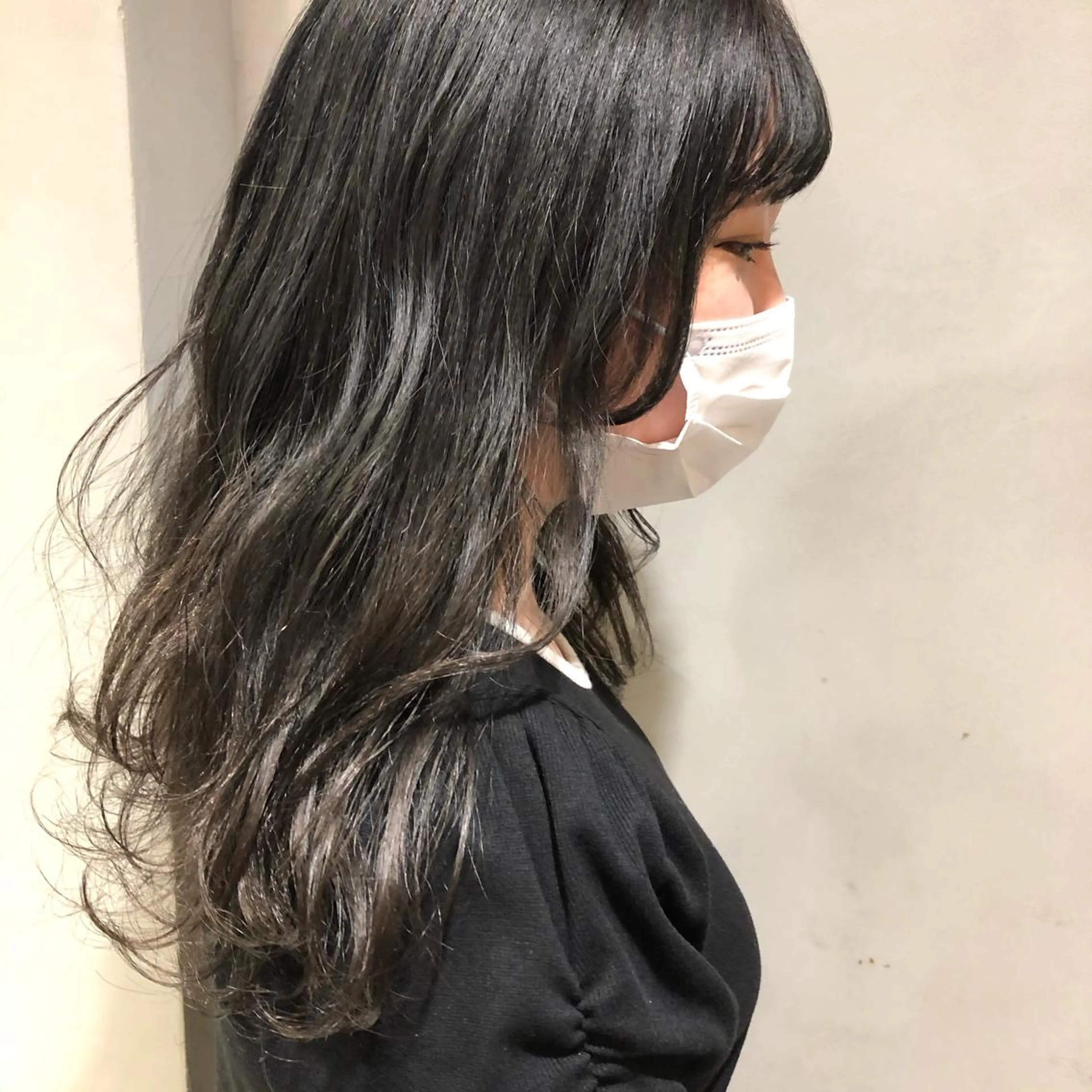 セミロング カラー 圧倒的透明感カラー nana🦕のヘアスタイル