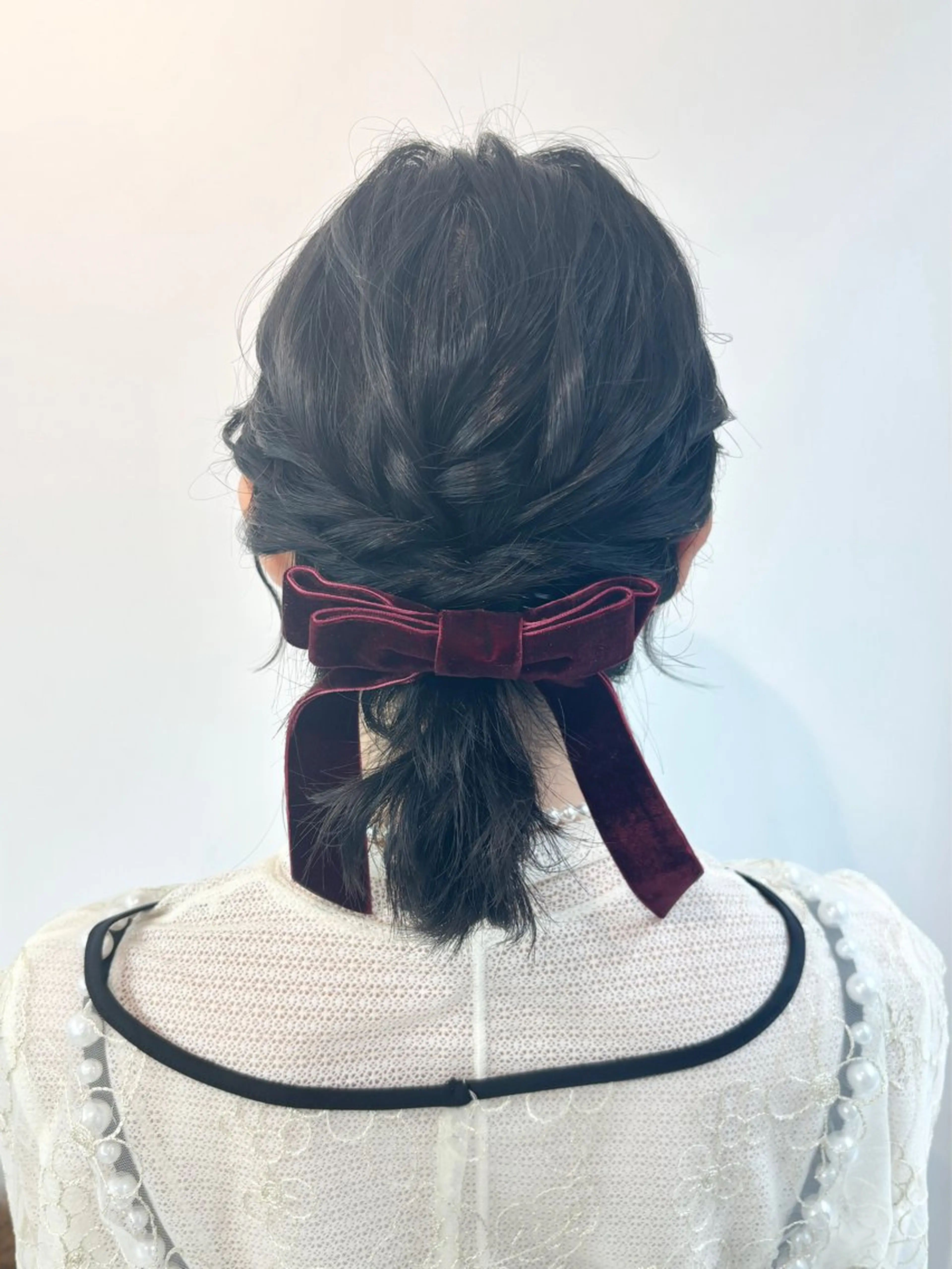 ミディアム ヘアセット ハイトーンカラー 🦋yuri🦋のヘアスタイル