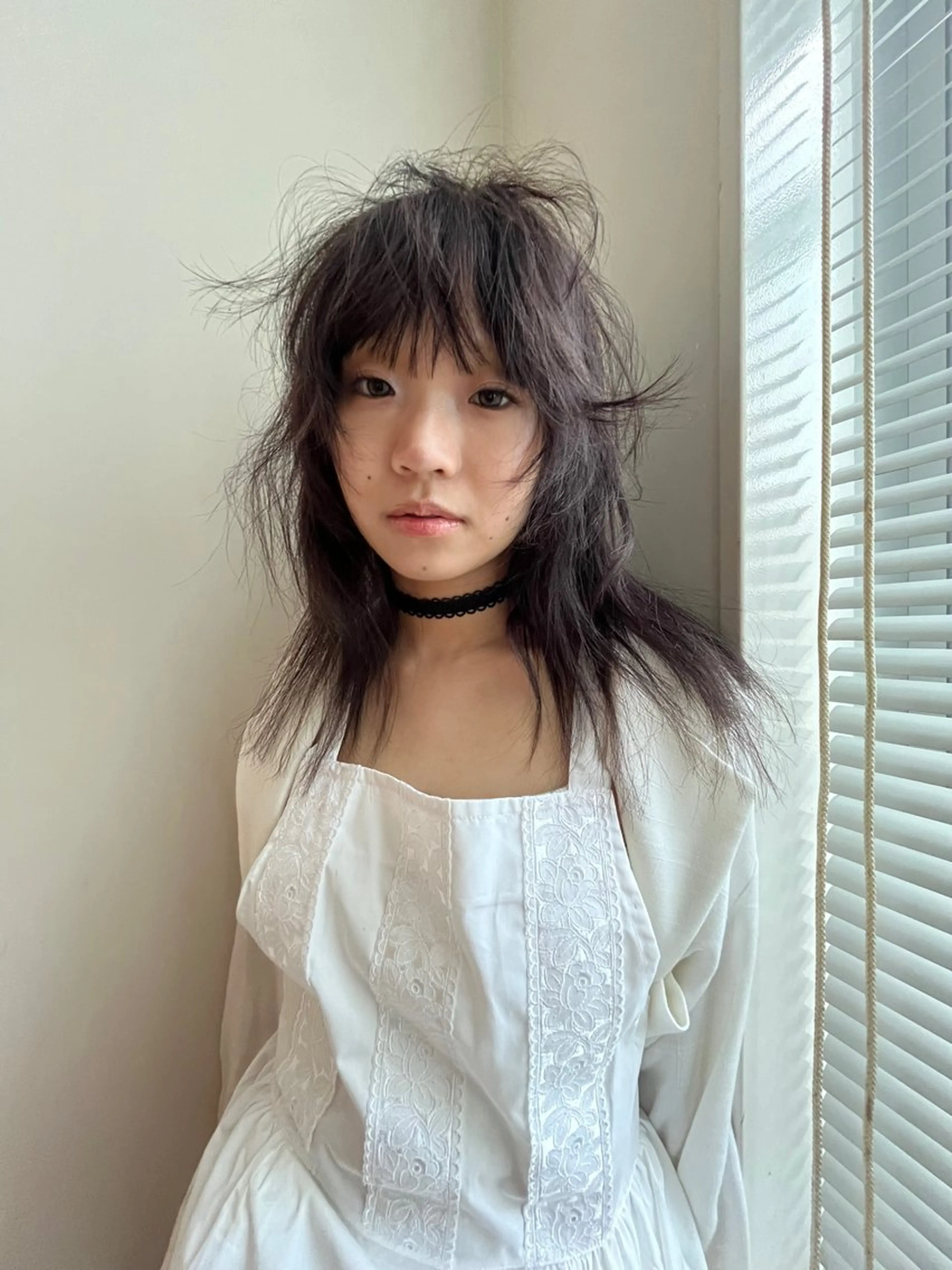 セミロング 顔まわりレイヤー ハッシュカット レイヤーカット カラースペシャリスト 🫧冨田翔のヘアスタイル