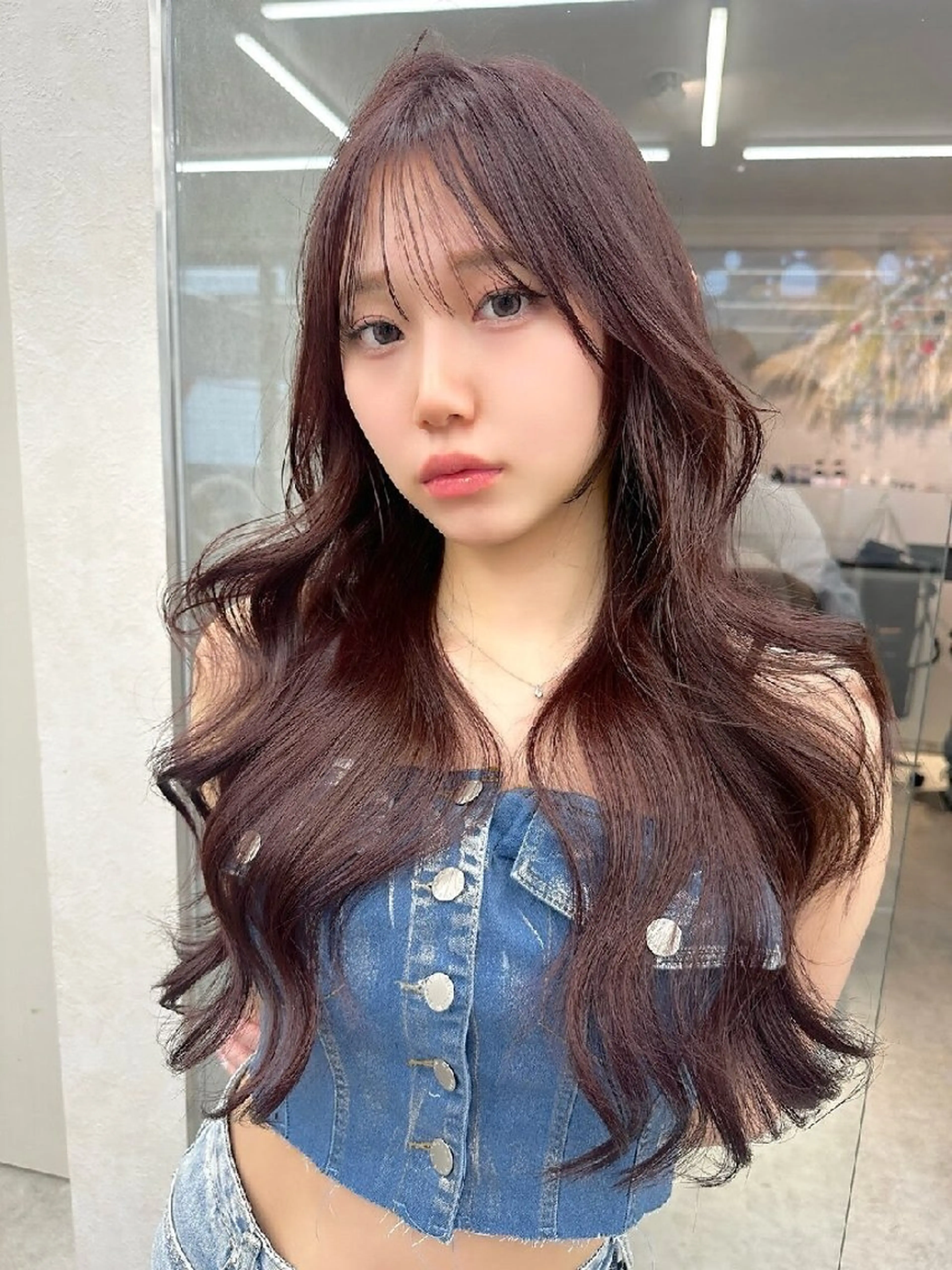 ロング カラー カット ヘアカラー トリートメント Lond Roleのヘアスタイル