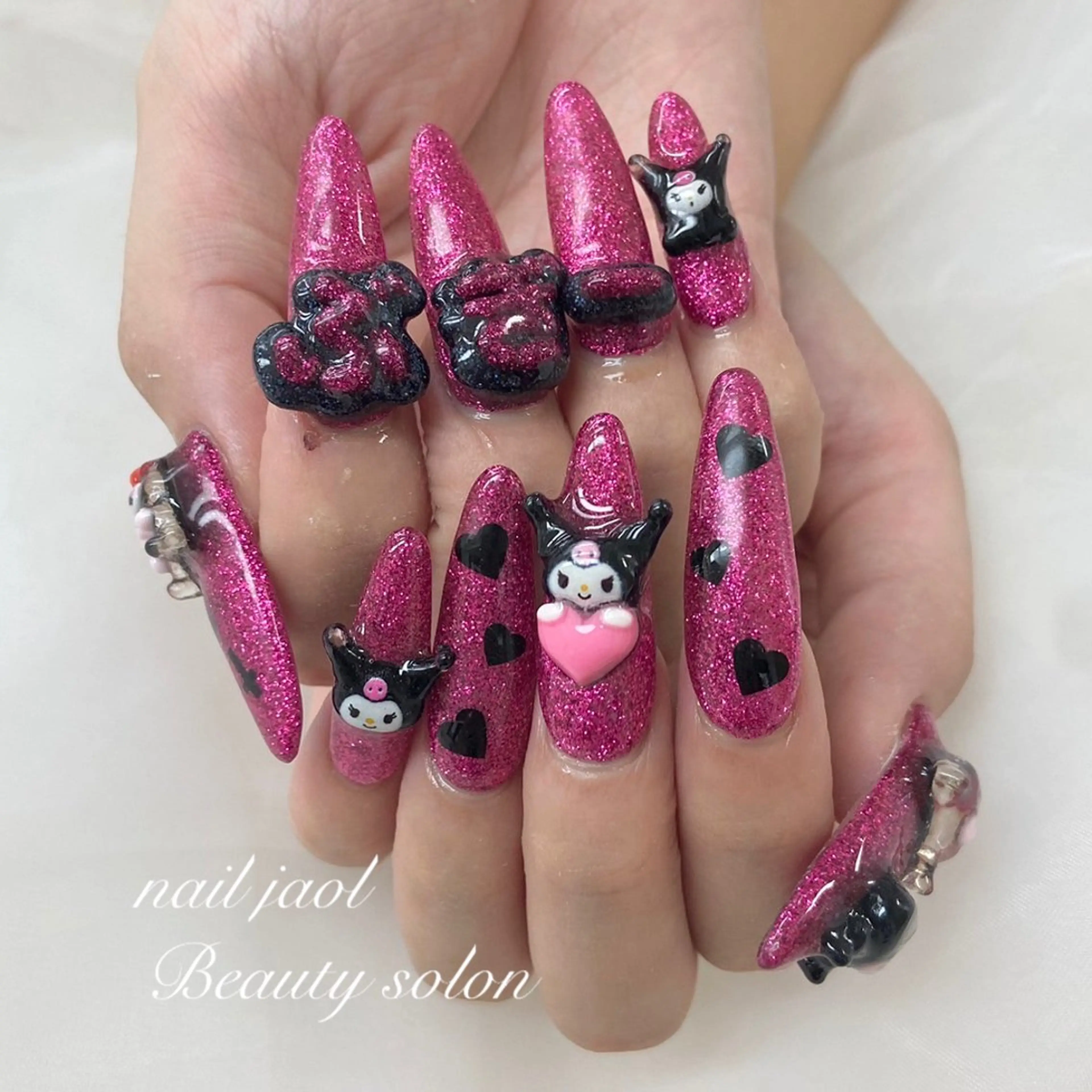 セミロング 韓国風ヘア ハンドネイル nail jaol池袋店所属・ネイルJaol 池袋のネイルデザイン