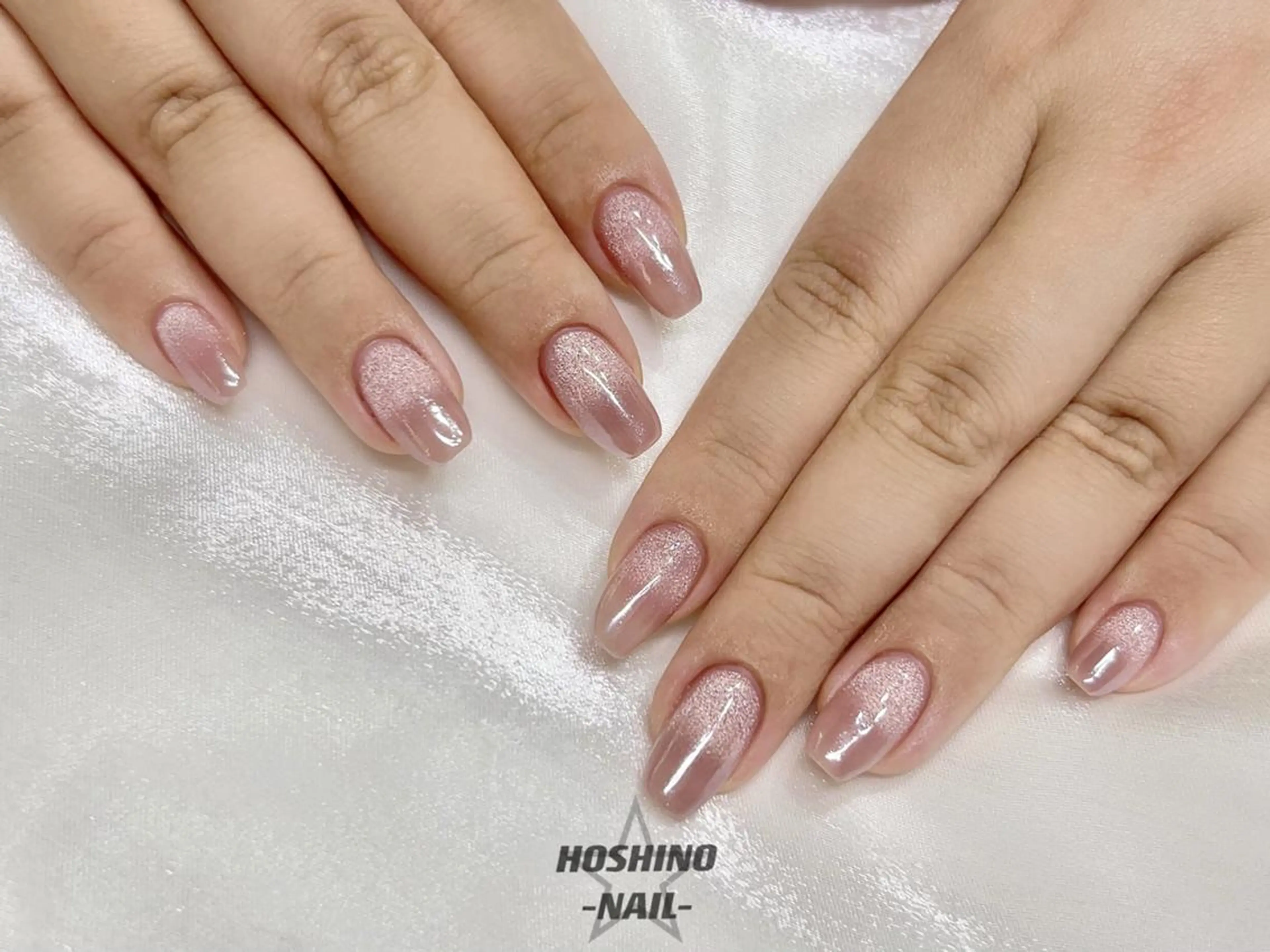 ネイル グラデーション マグネットネイル ミラーネイル ハンドネイル ★HOSHINO NAIL★ナナミのネイルデザイン