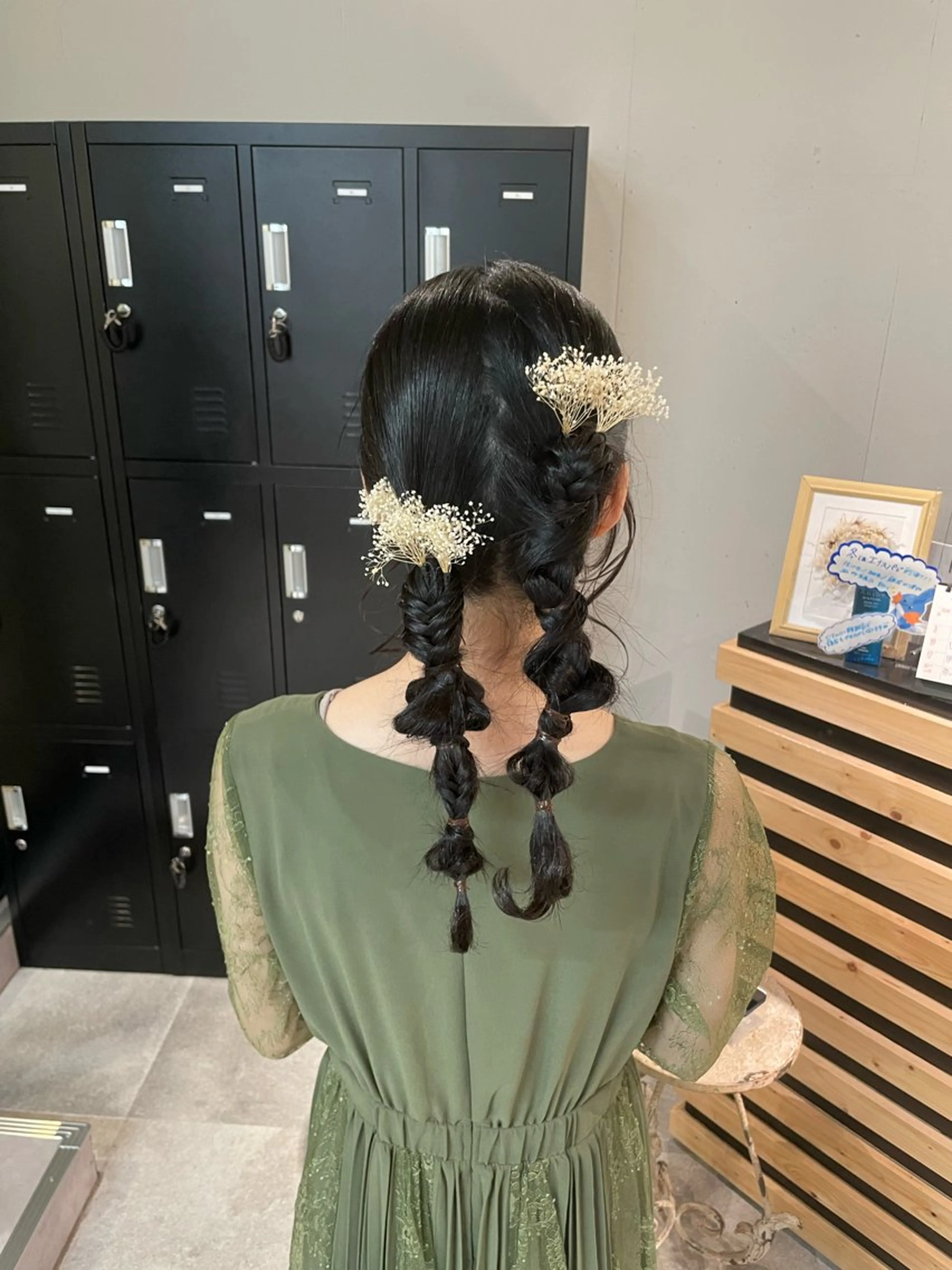 セミロング ヘアアレンジ 結婚式・ブライダル A/LEE所属・久保田 千尋のヘアスタイル