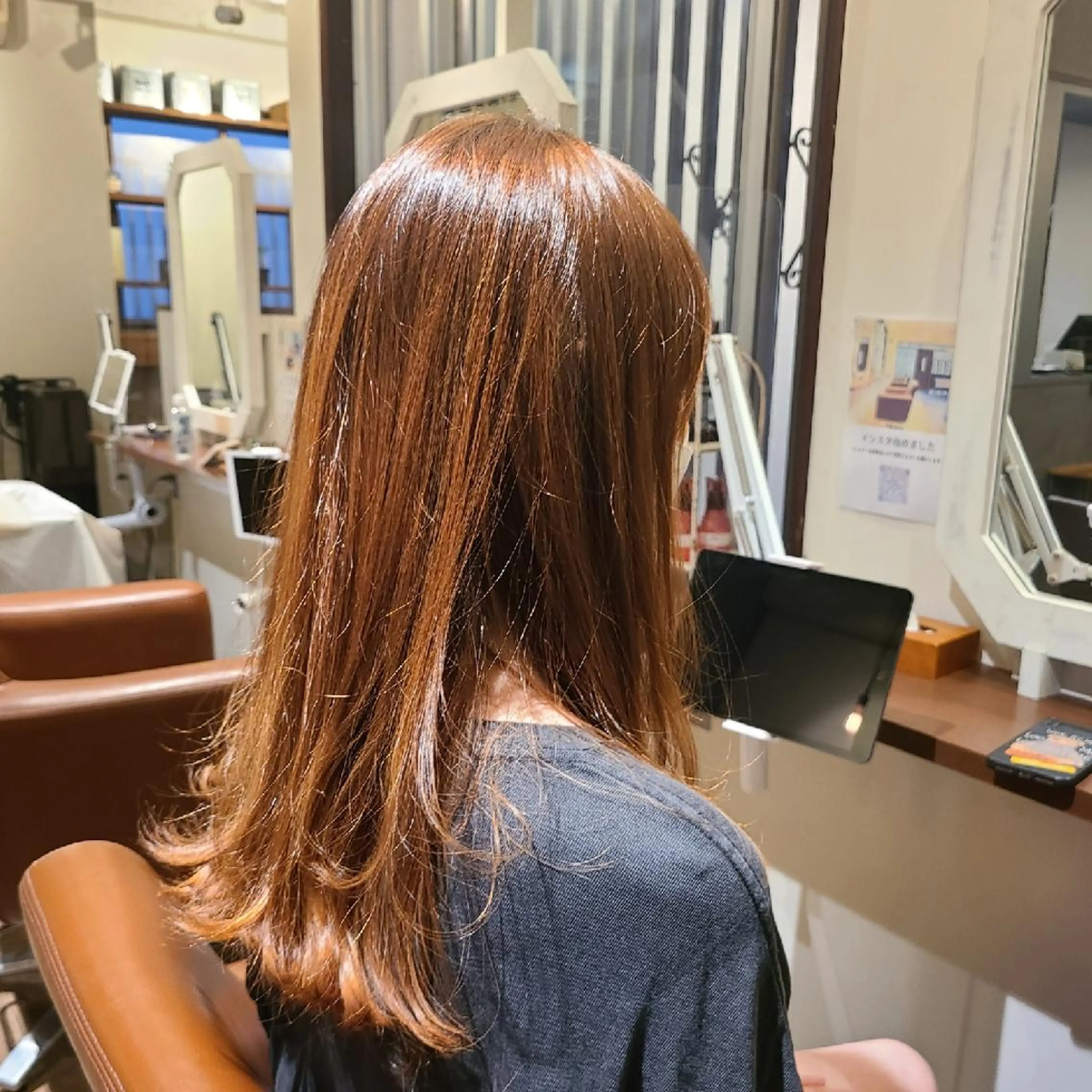 ロング パーマ レイヤーカット 縮毛矯正 ストレートパーマ Hazumi Ayanoのヘアスタイル
