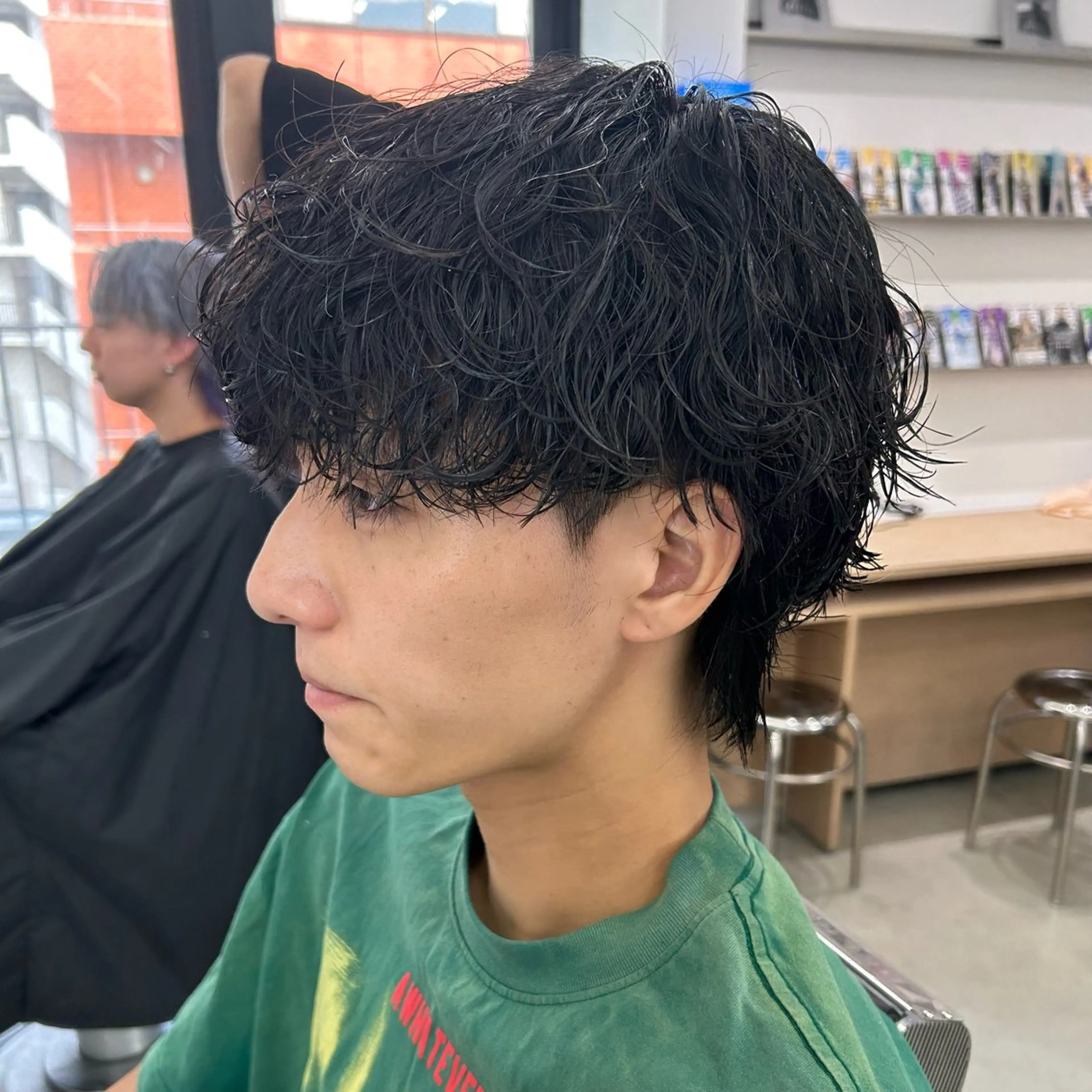 パーマ メンズ カット パーマ 安達 脩人のヘアスタイル