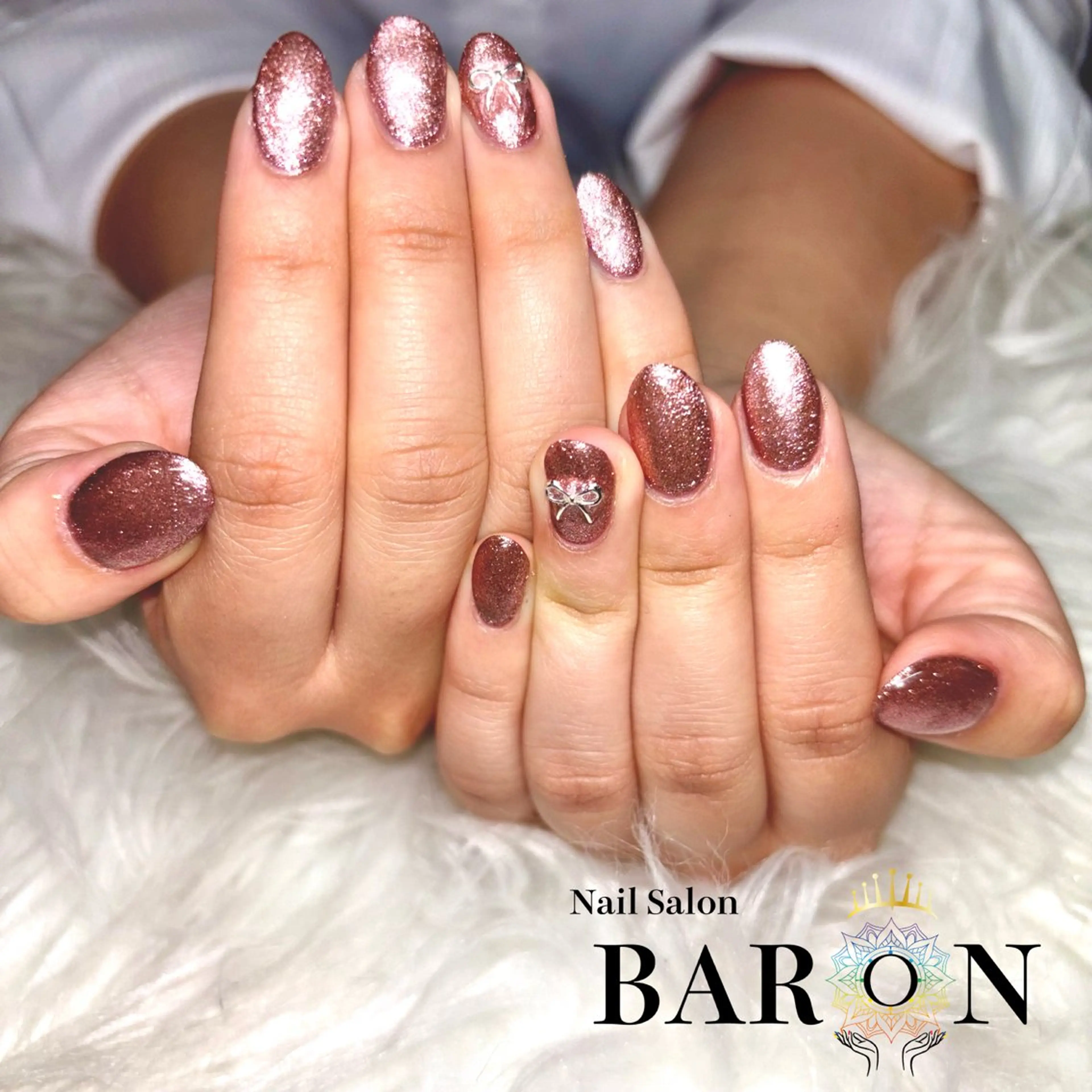 ネイル ラメ(グリッター) ワンカラーネイル ピンク ♛︎BARON♛︎ MASHIROのネイルデザイン