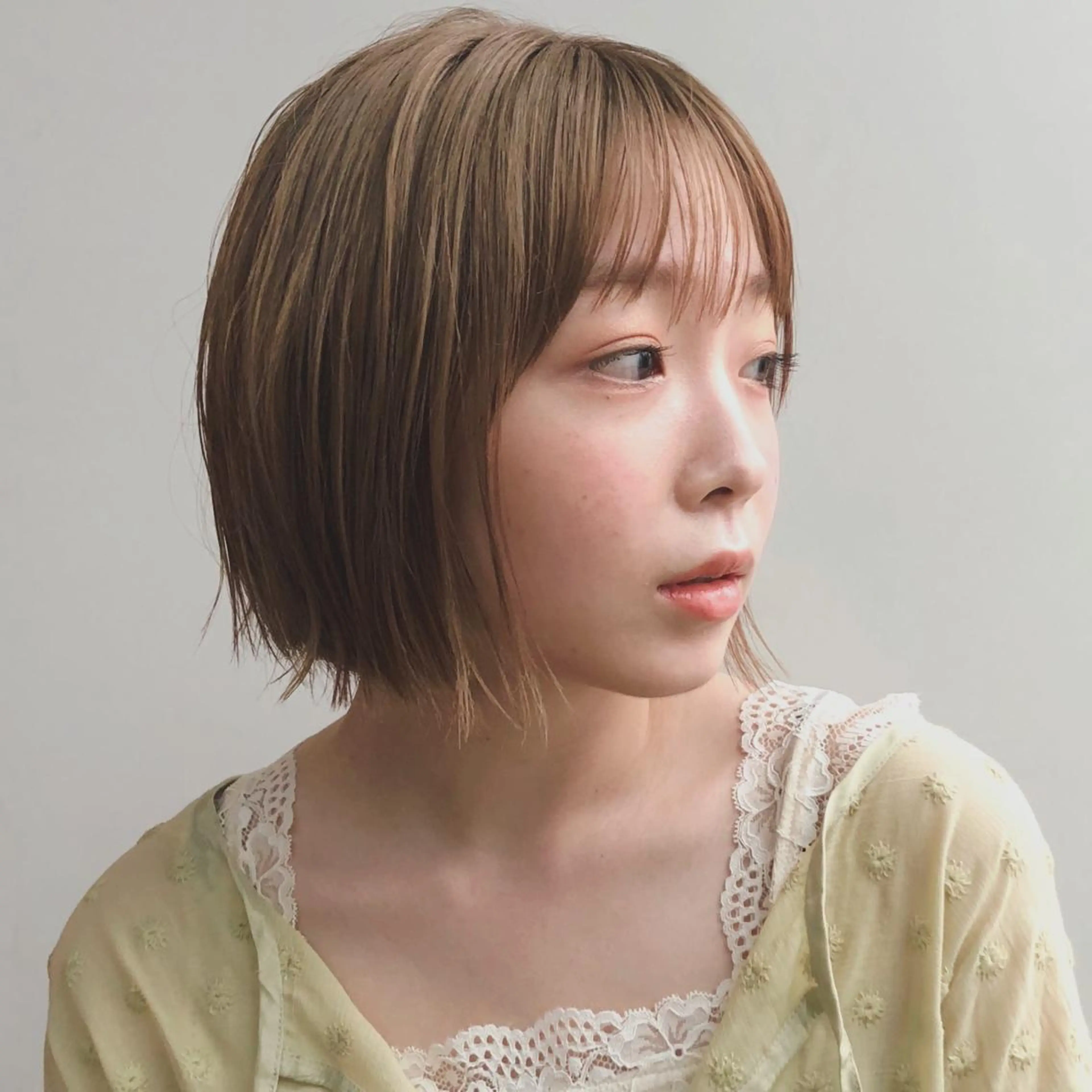 ミディアム ボブ 縮毛矯正 トリートメント youres hair 神楽坂はなれ店所属・飯田橋神楽坂＊個室 髪質改善hitomiのヘアスタイル