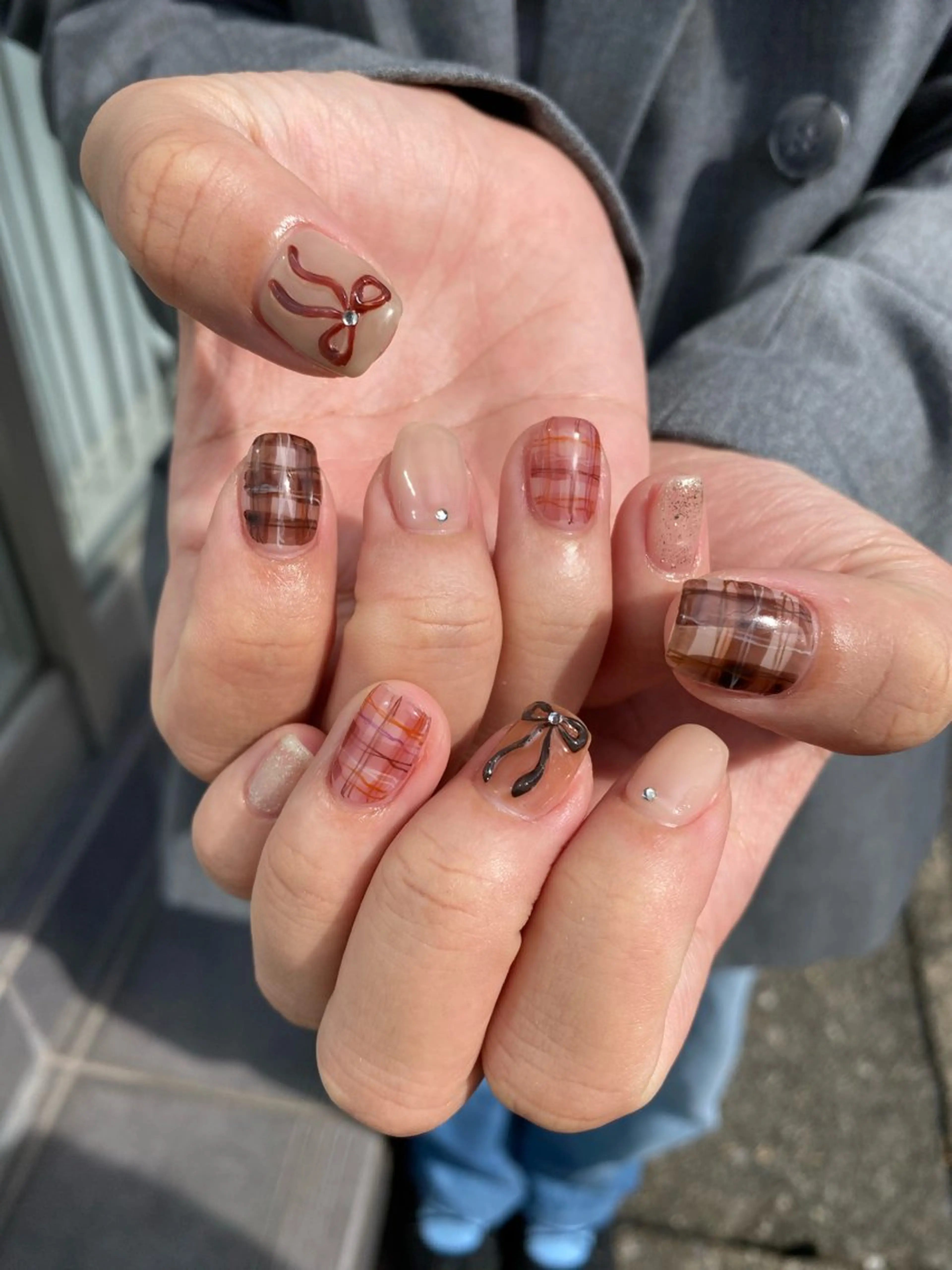 ネイル ジェルネイル マグネットネイル 持ち込み ニュアンスネイル ワンカラーネイル ハンドネイル 草加ニュアンスネイル 🌚hersのネイルデザイン
