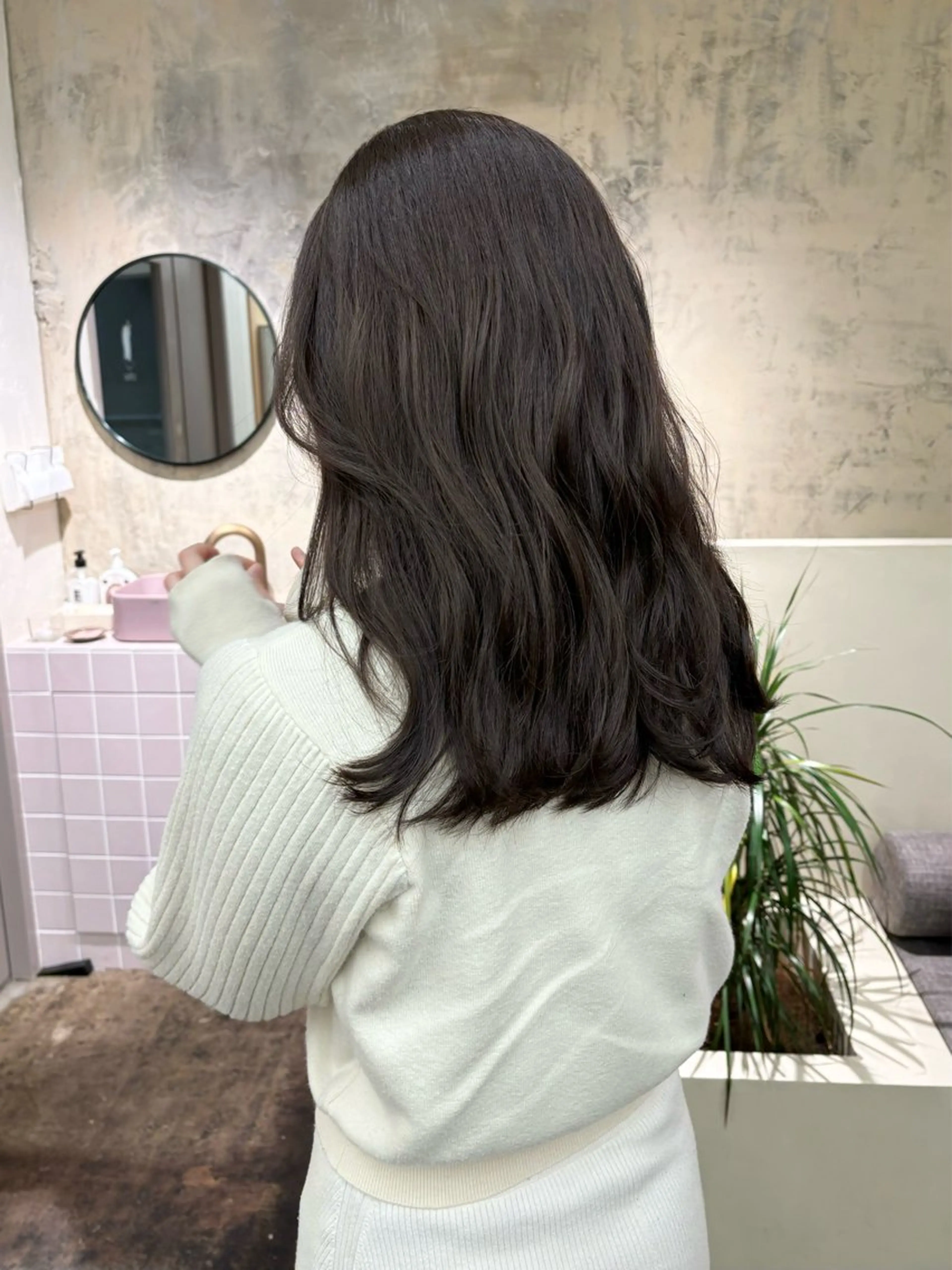 セミロング カラー 武田美空🐇 ヘアアレンジ/カラーのヘアスタイル