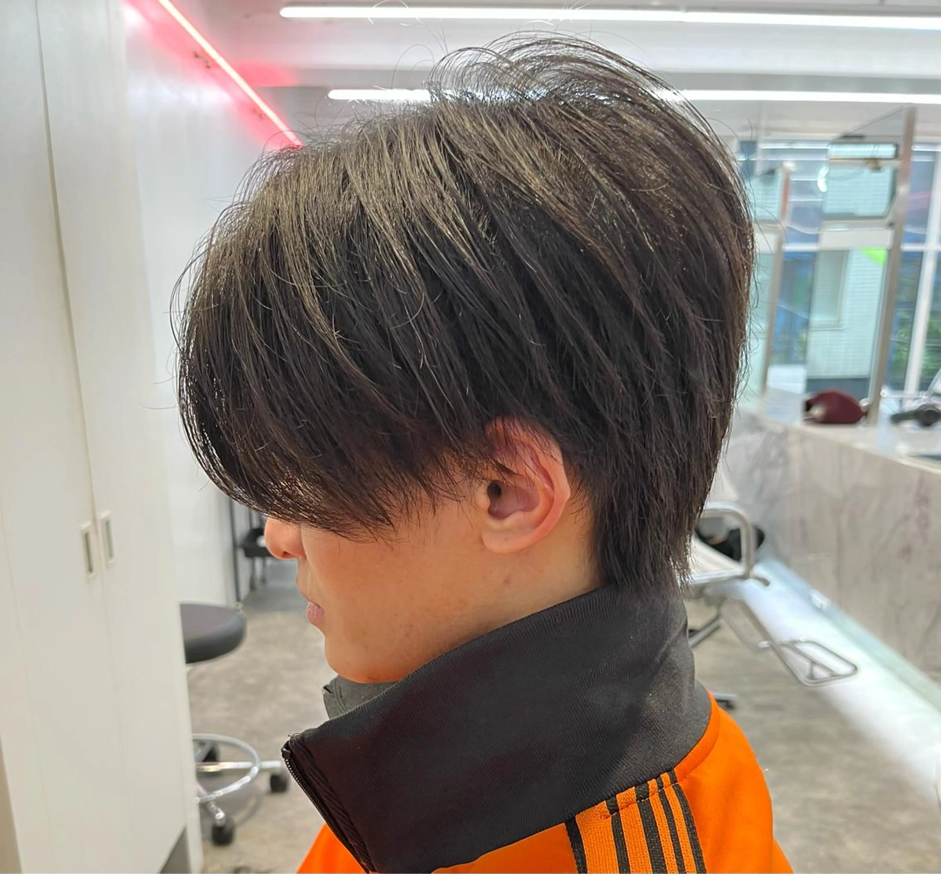ショート パーマ メンズ 店舗移動します ご連絡くださいESAのヘアスタイル