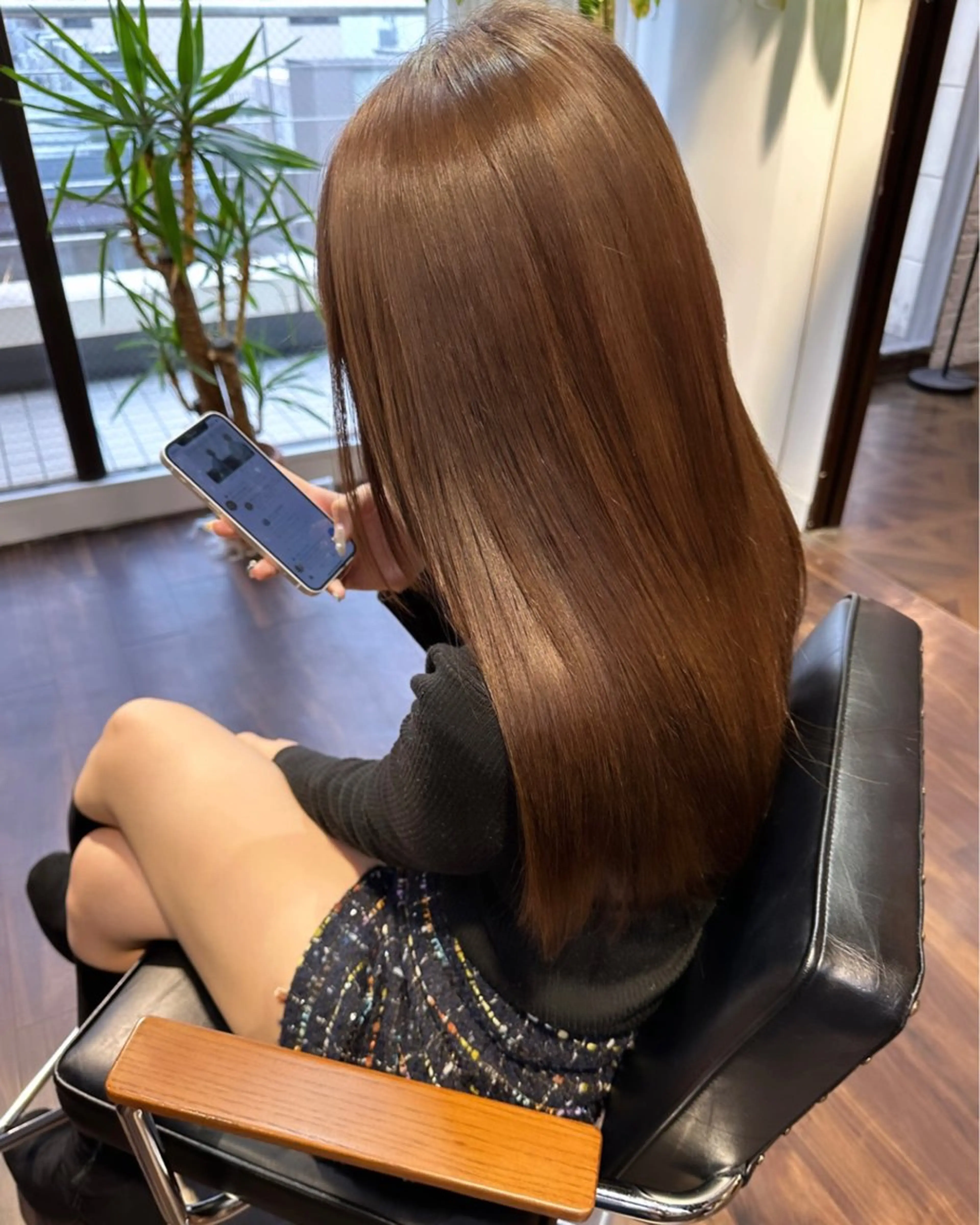 セミロング カラー ヘアアレンジ 髪質改善 髪質改善/縮毛矯正 ダブルカラー/Youのヘアスタイル