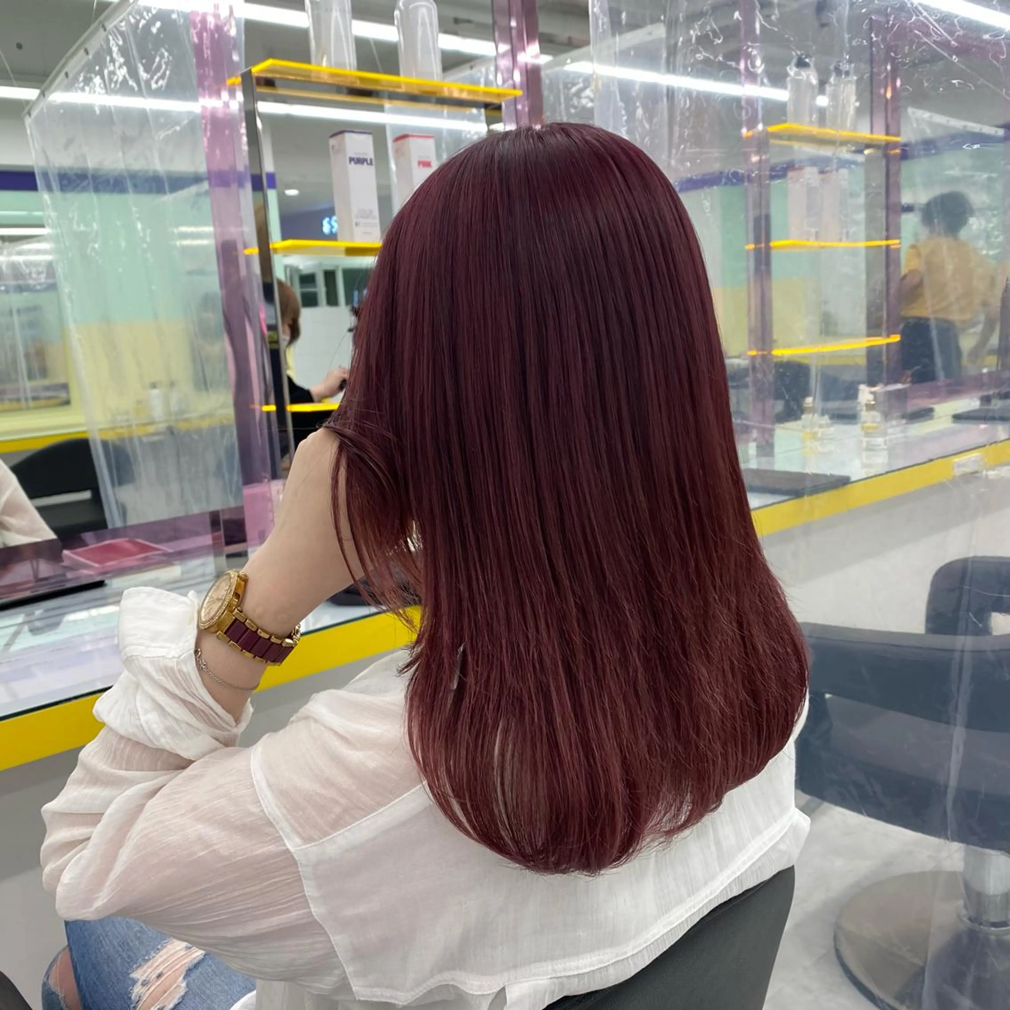 セミロング カラー ヘアアレンジ GOTODAY shair salon 横浜mare店所属・透明感抜群カラー mai🍑♡のヘアスタイル