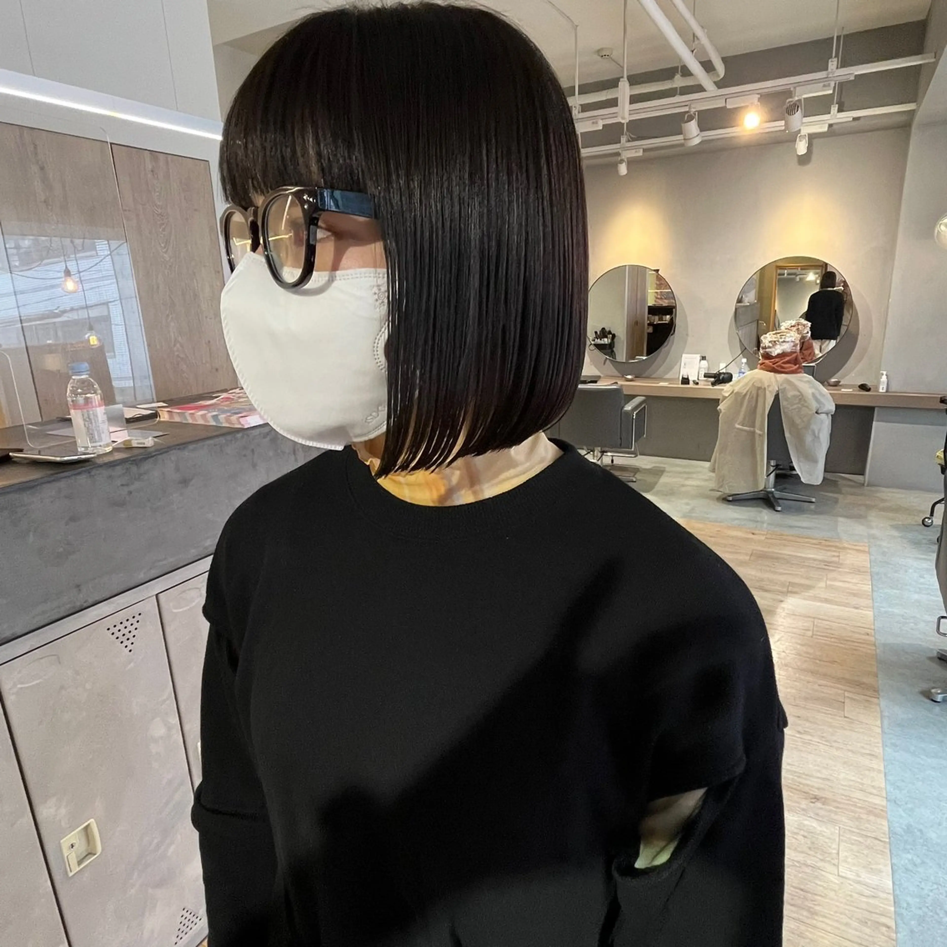 ショート 切りっぱなしボブ ボブ 山本 千尋のヘアスタイル