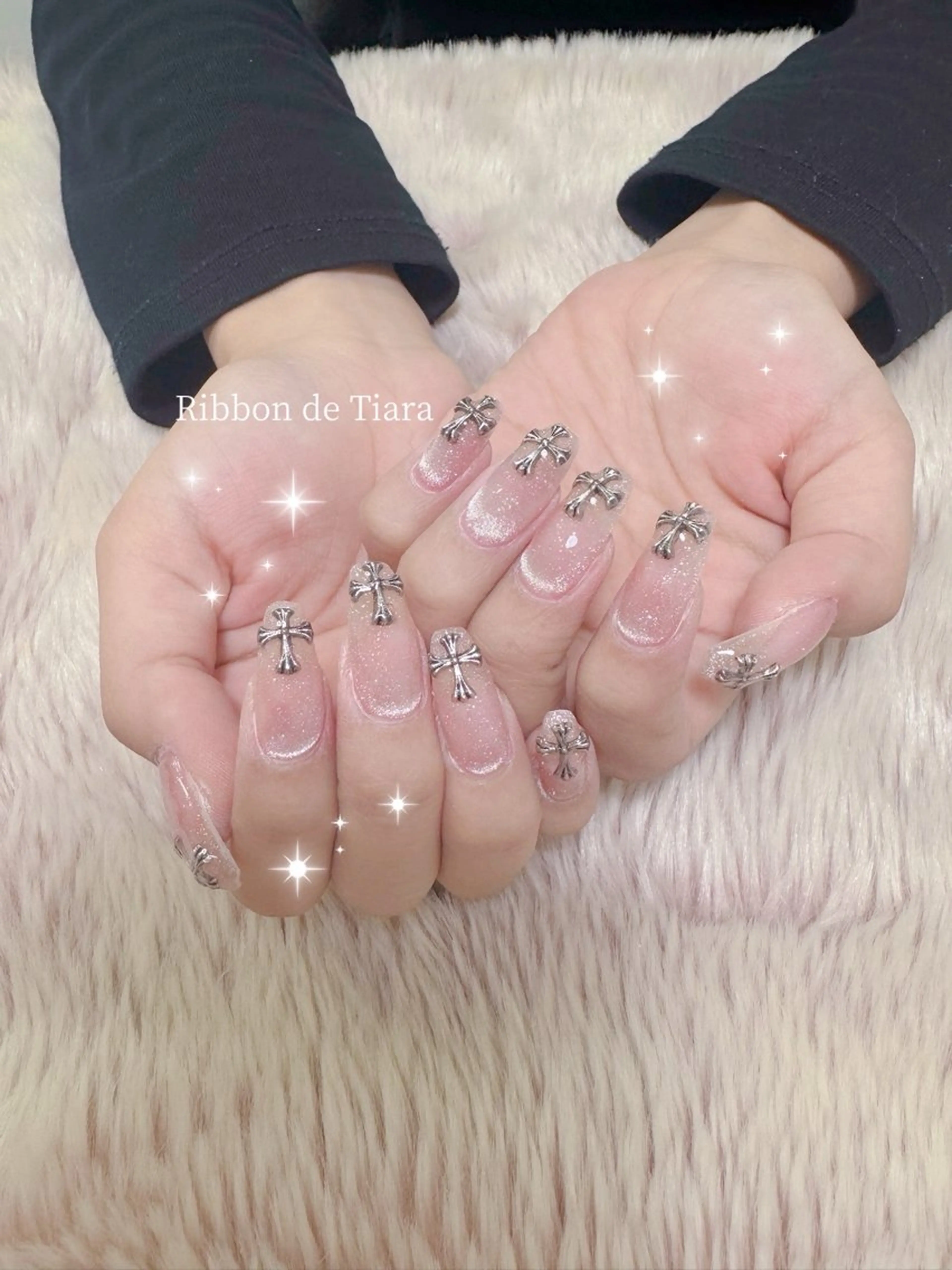 ネイル ハンドネイル Ribbon de Tiara MAKIのネイルデザイン