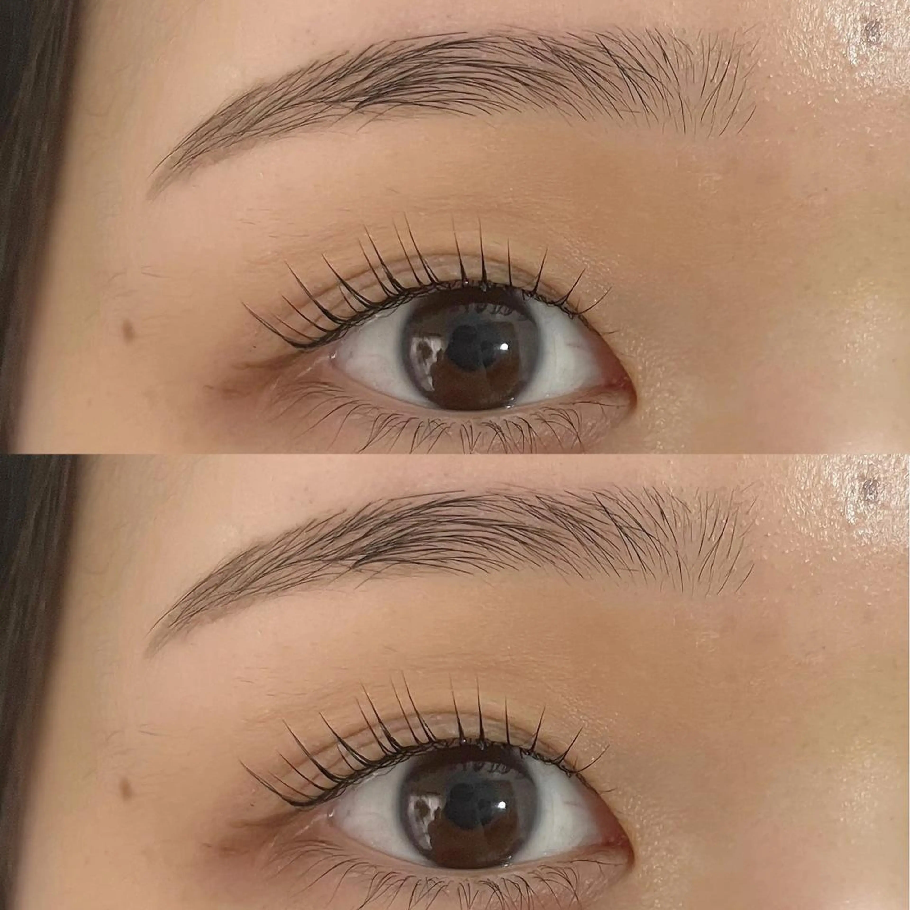 マツエク・マツパ アイブロウ 一重×まつ毛パーマ ワックス脱毛 眉カット その他(アイブロウ) ブリーチなしカラー ダブルカラーエクステのヘアスタイル