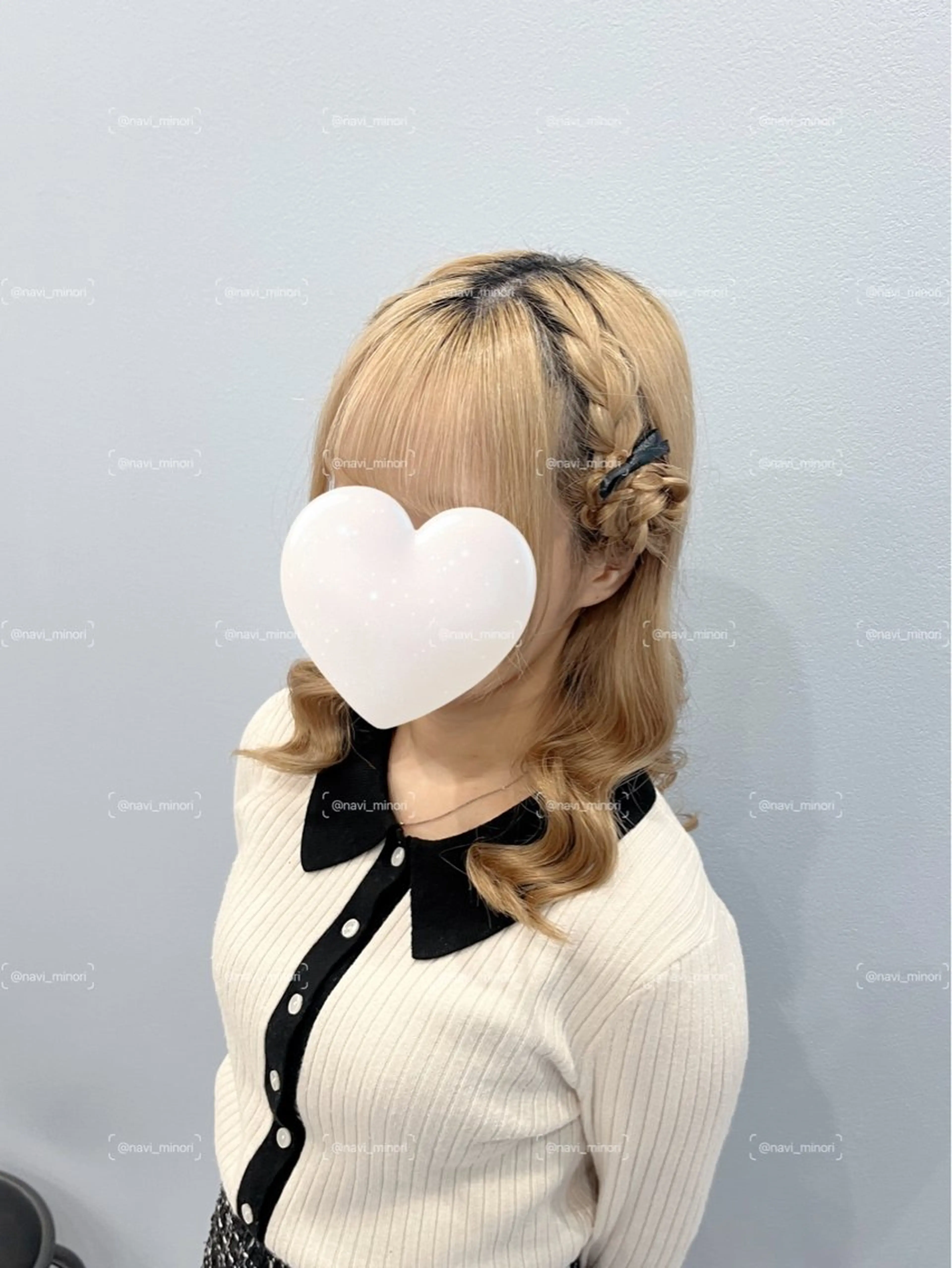 ミディアム ヘアアレンジ ヨシンモリ ヘアセット navi minoriのヘアスタイル
