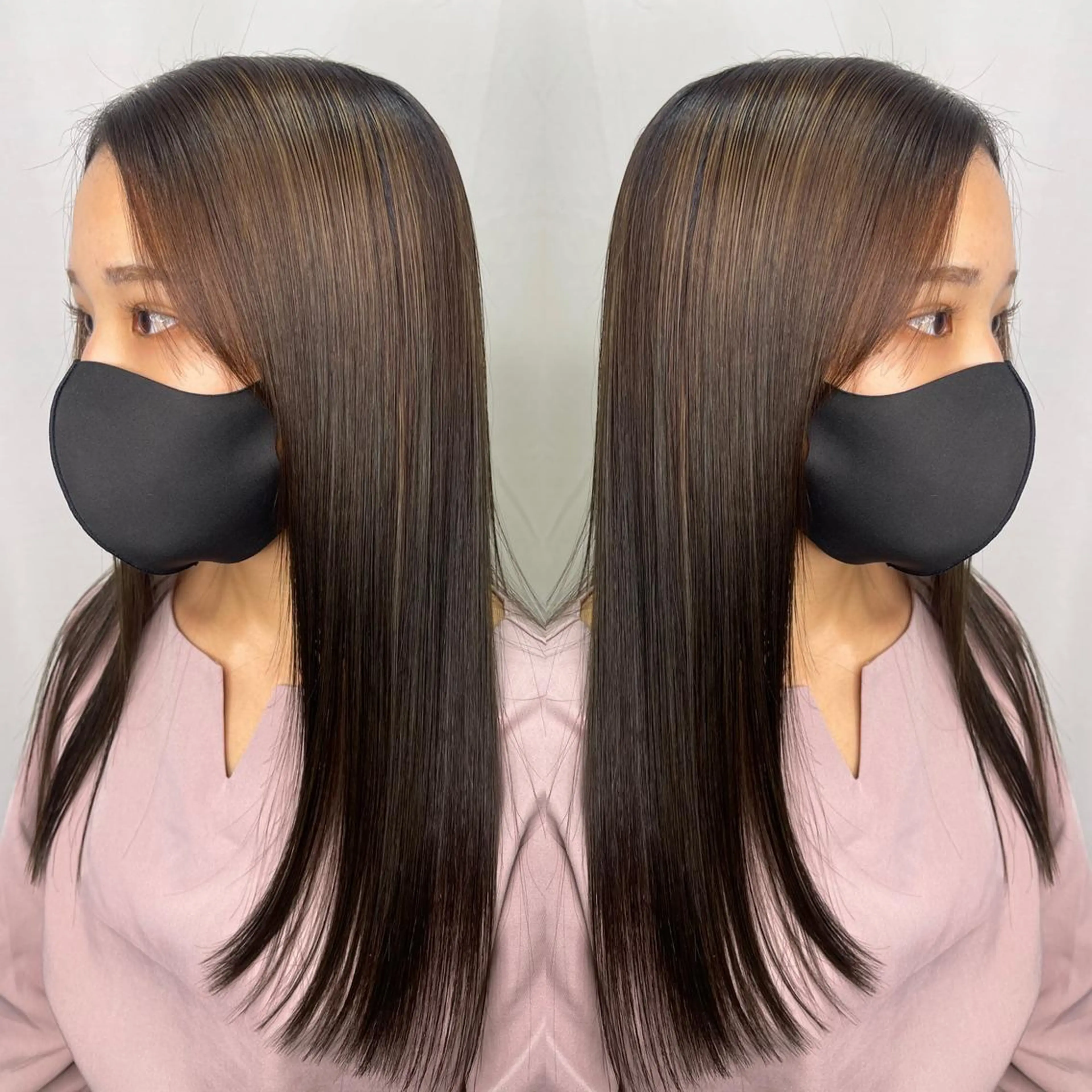 ロング パーマ カット 縮毛矯正 トリートメント 髪質改善/縮毛矯正 /ブリーチ矯正/岡部のヘアスタイル