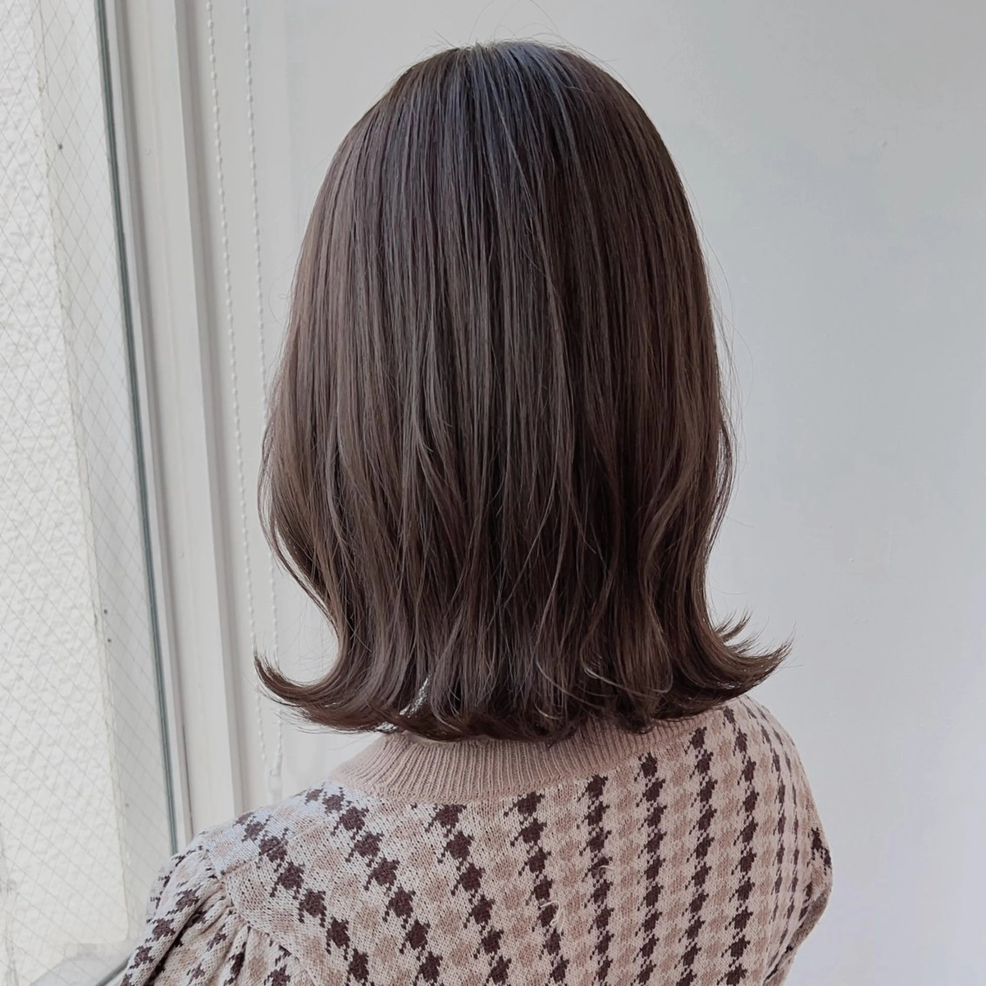 ミディアム カラー カット ヘアカラー トリートメント 🤍透明感カラー 髪質改善師🤍のヘアスタイル