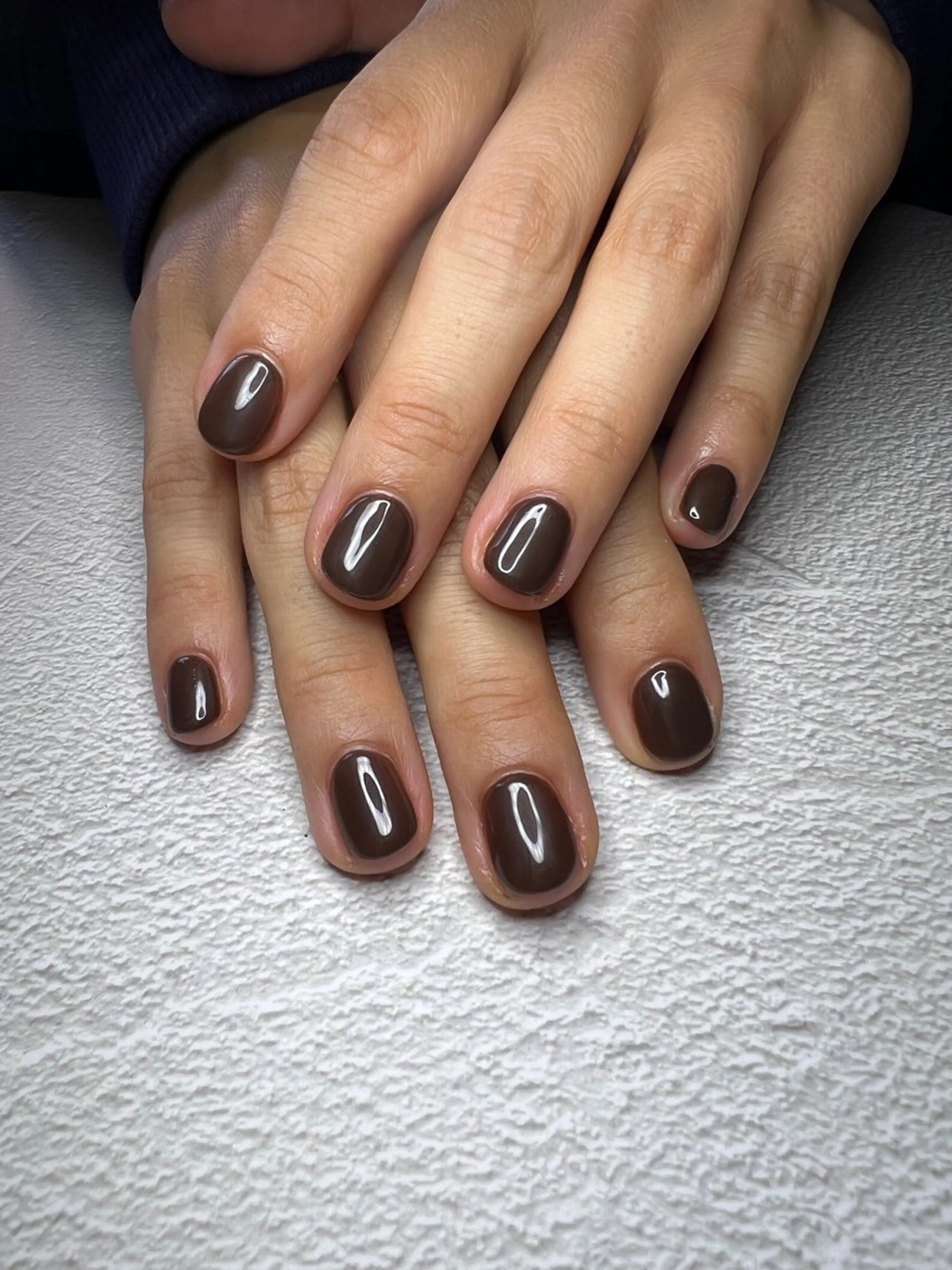 ネイル ワンカラーネイル Ri.nail オクマトモカのネイルデザイン