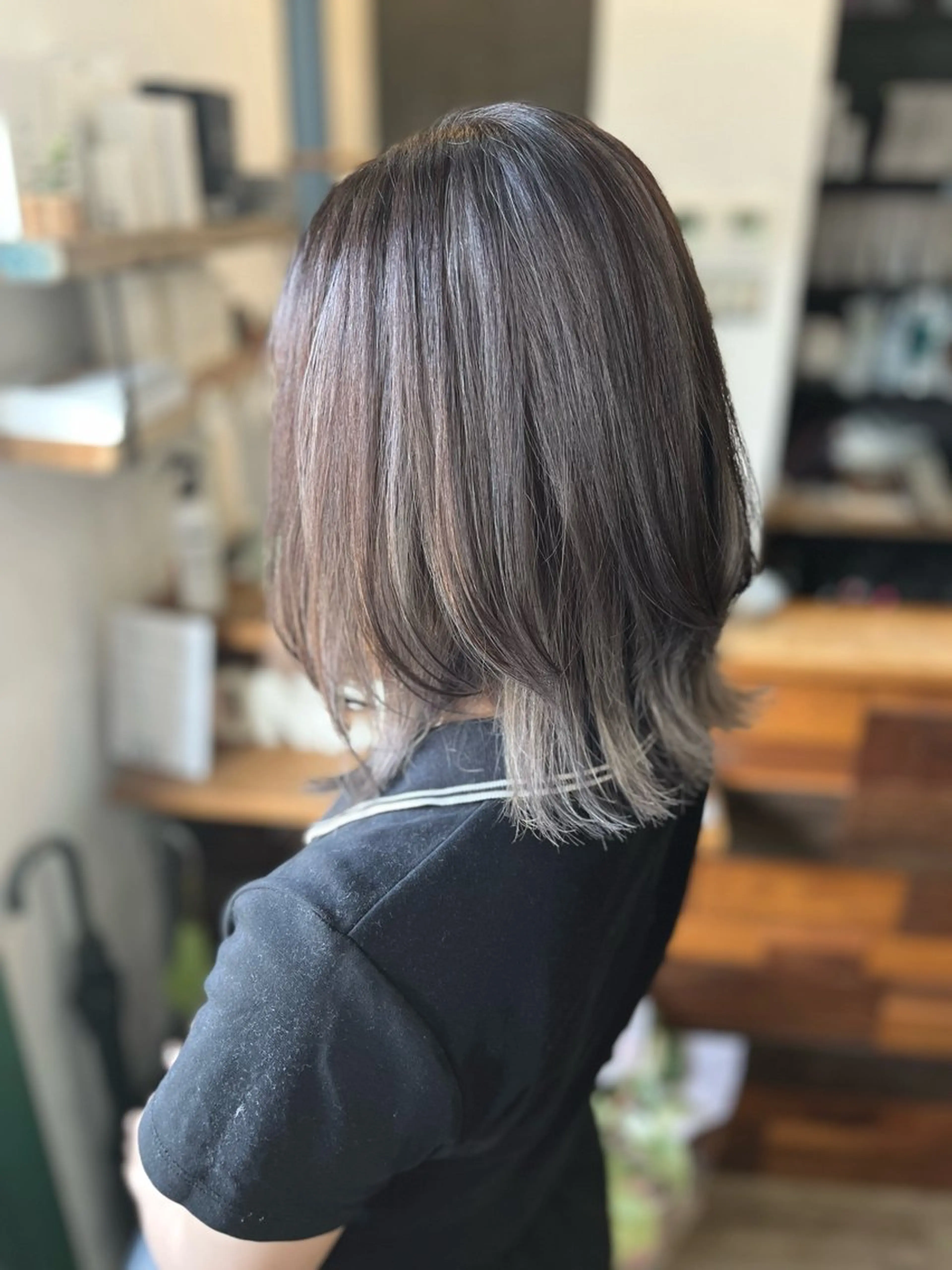 ミディアム カラー olino【西田辺】 KAORIのヘアスタイル
