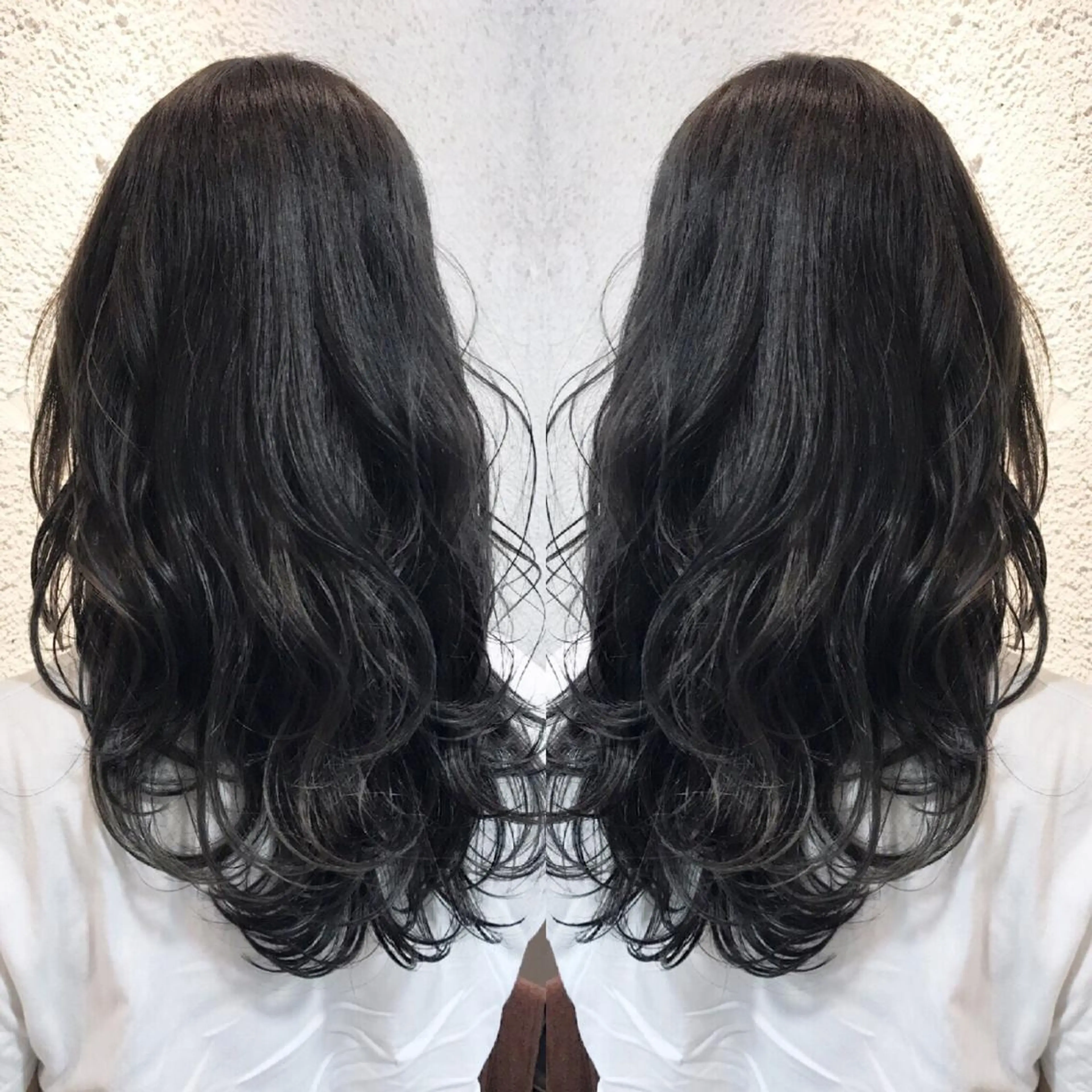 ロング カラー シールエクステ⭐️ オオミタクヤのヘアスタイル