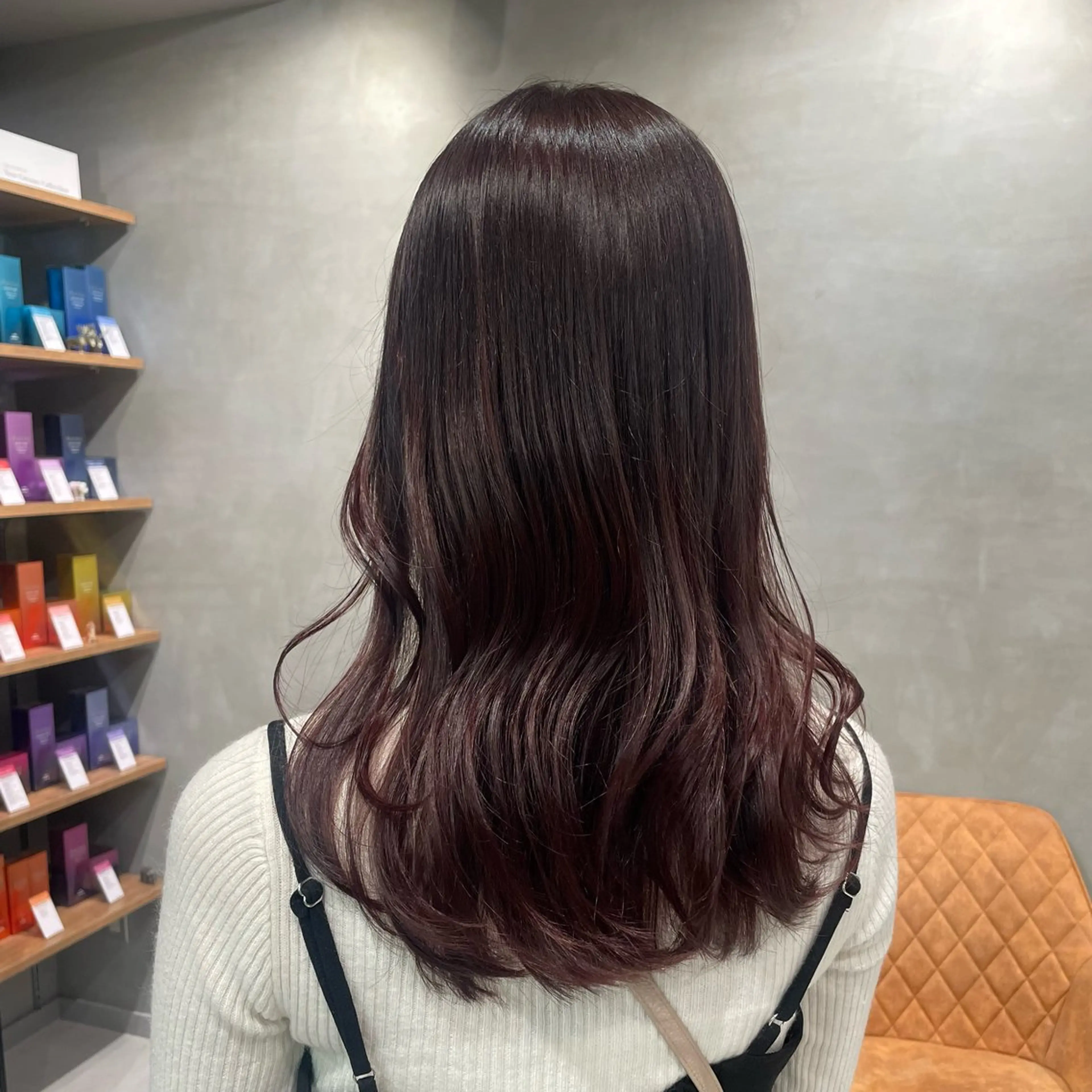 ロング カラー カット ヘアカラー トリートメント ヘッドスパ ヘアセット 暖色カラー ❤️‍🔥REIRIのヘアスタイル