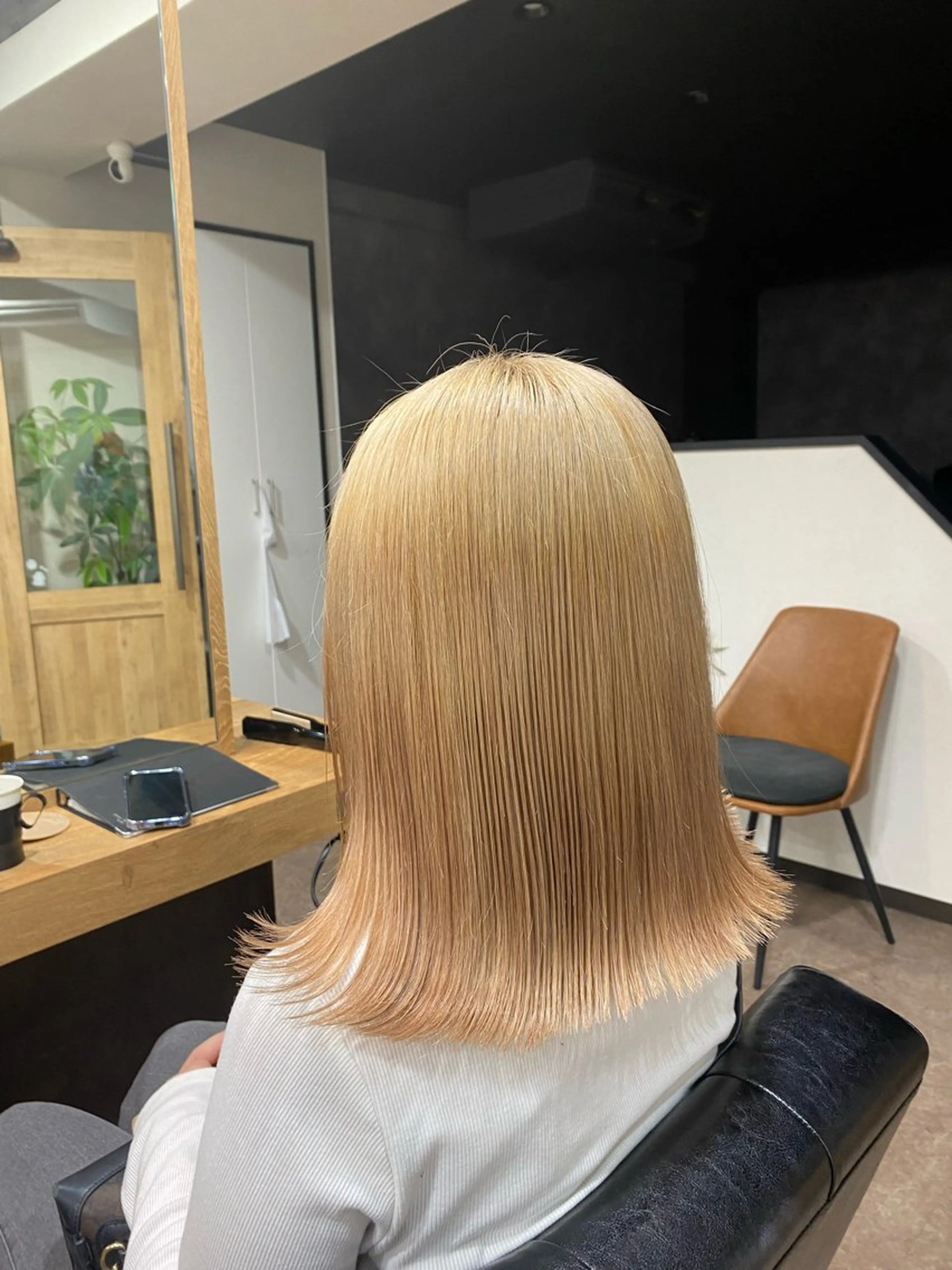 ミディアム 外ハネヘア カット トリートメント 🦋Hosaki🦋 /パーマ🩶のヘアスタイル