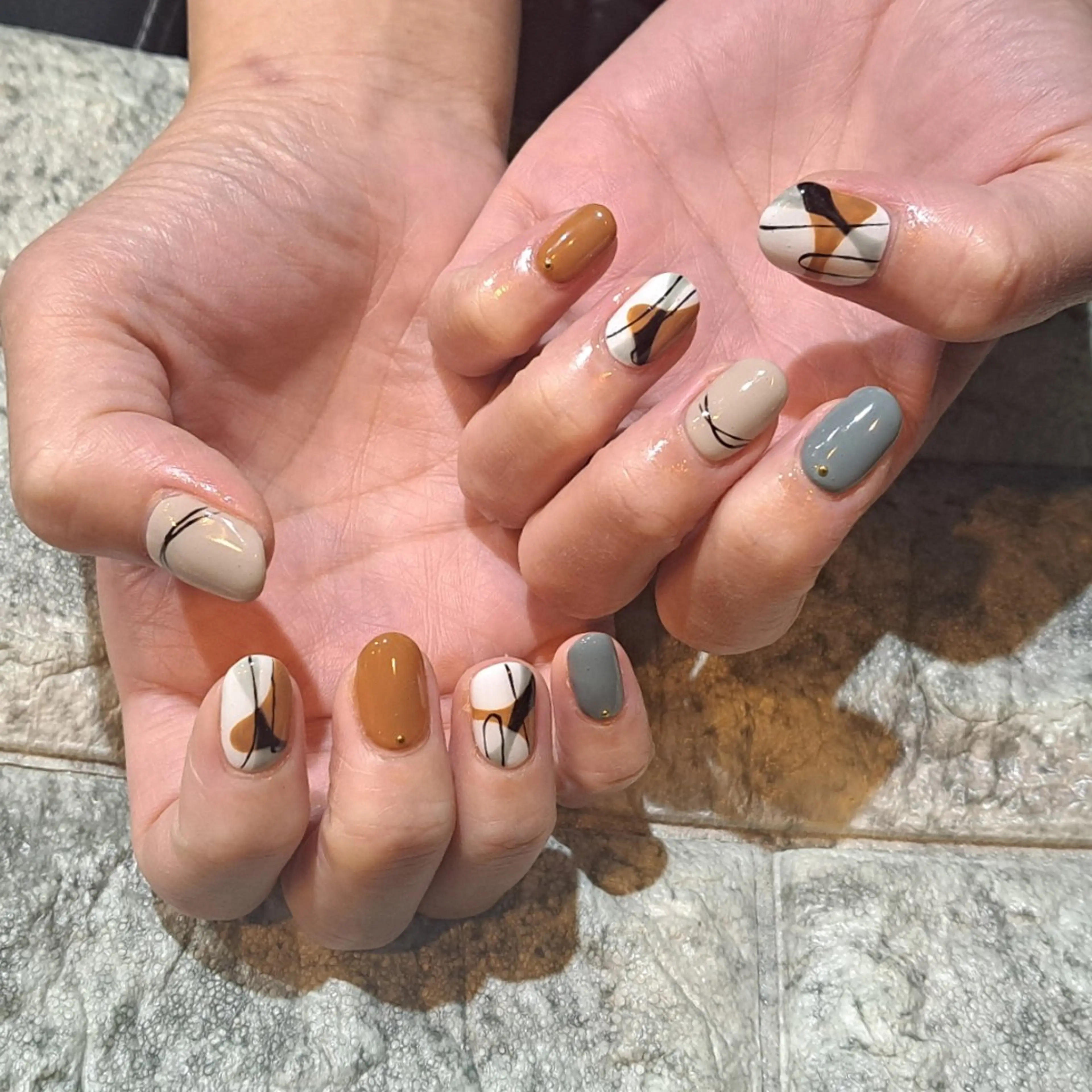 ネイル ハンドネイル RounGe町田店 🧸大谷のネイルデザイン